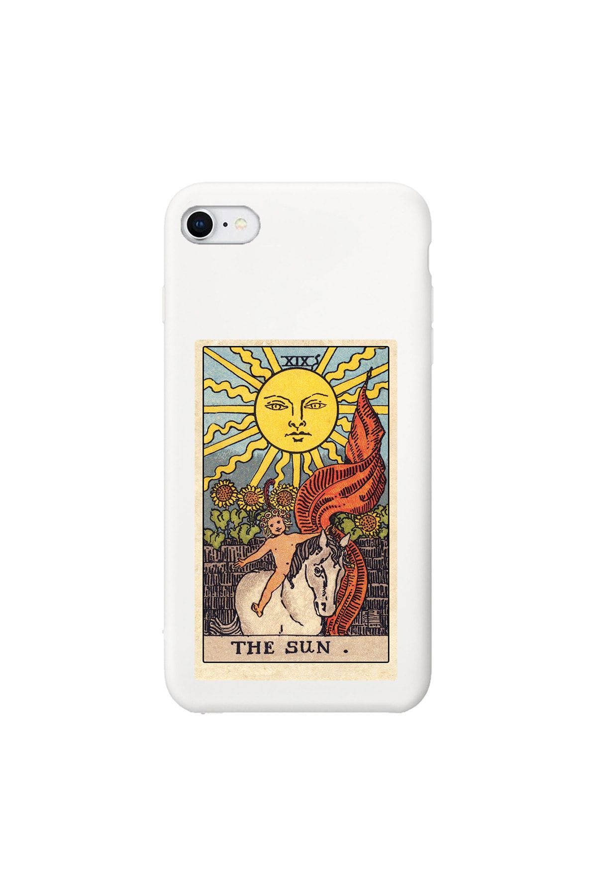 shoptocase Iphone 7 Beyaz Lansman The Sun Desenli Telefon Kılıfı