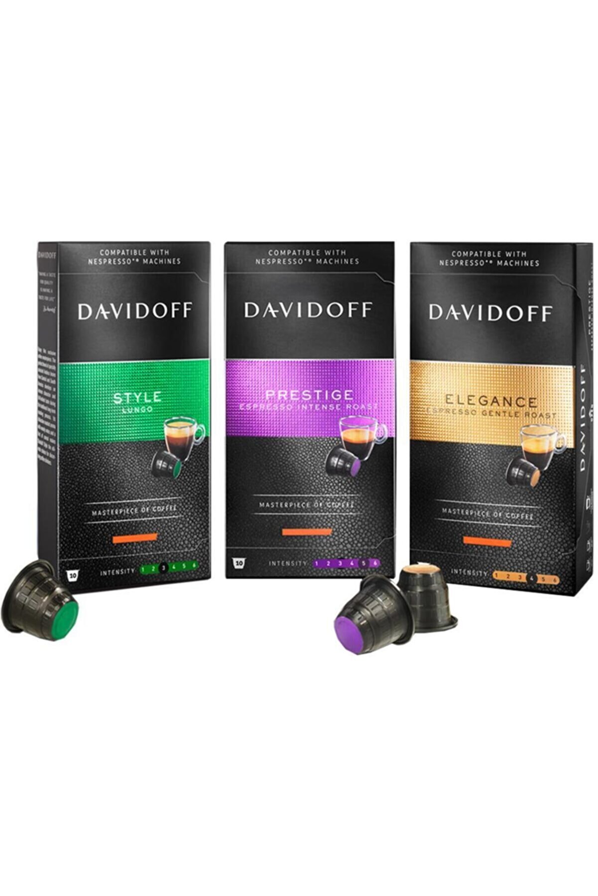 Davidoff Özel Seri Nespresso Uyumlu Kapsül Kahve Seti 3x10 Toplam 30 Adet
