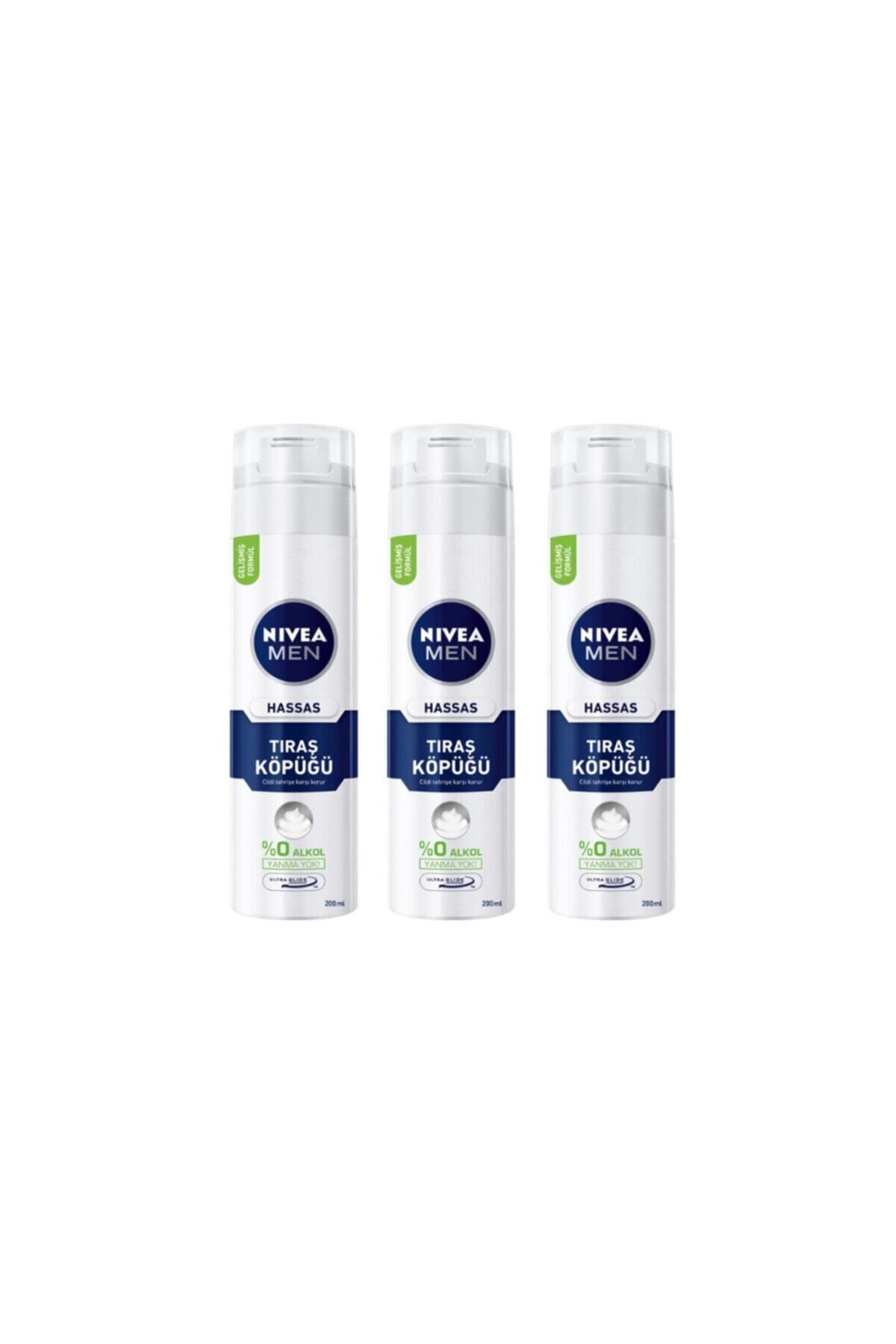 NIVEA Nıvea Tıraş Köpüğü Hassas 200 ml / 3 Adet