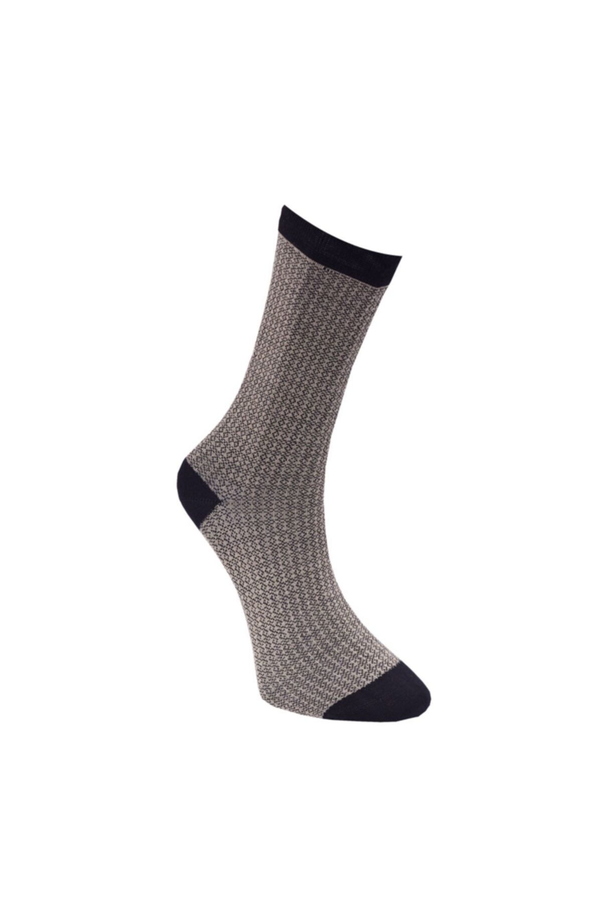 Altınyıldız Classics Erkek Kahverengi-bej Desenli Çorap