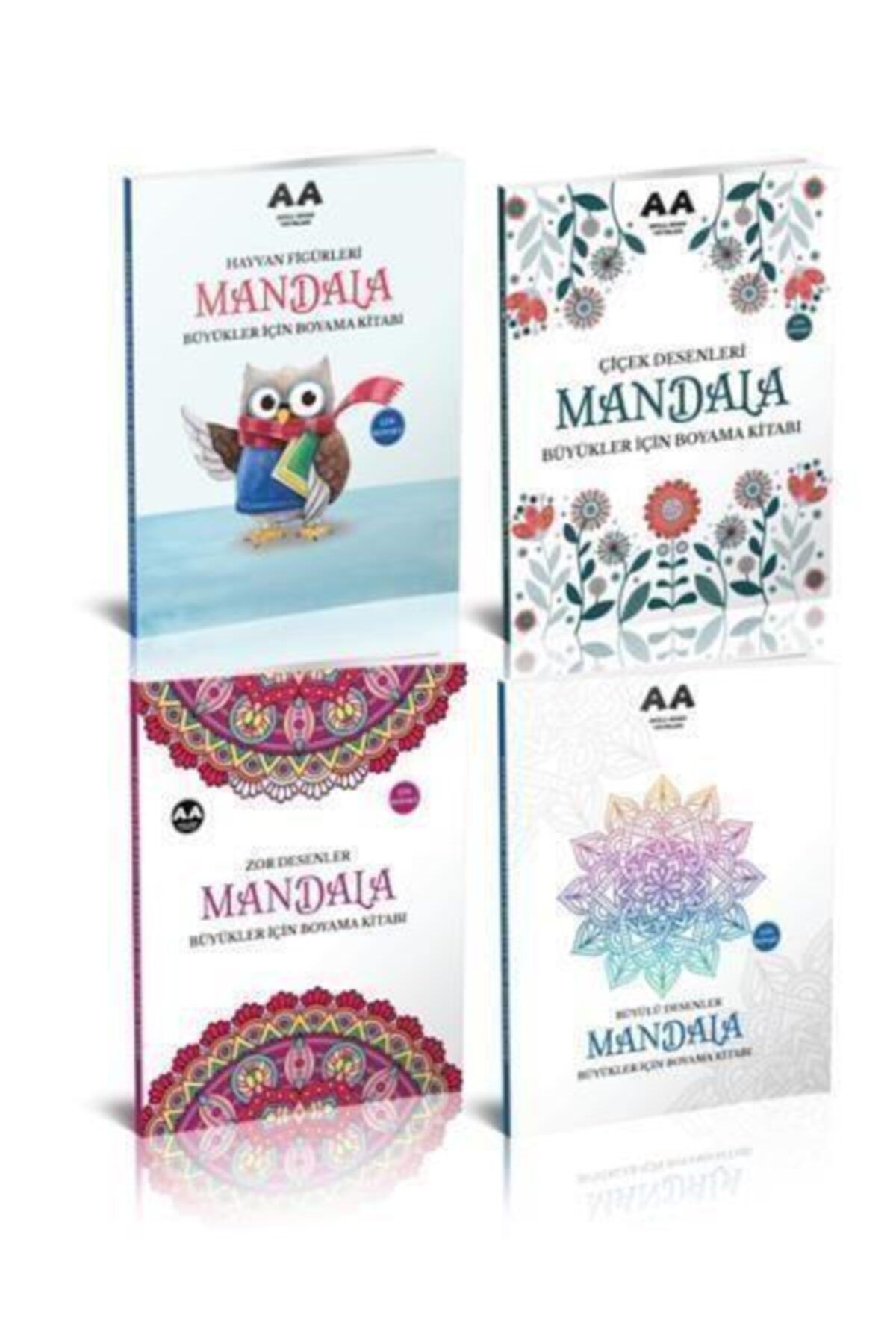 Genel Markalar Yetişkinler Için Mandala Boyama Seti 2 (4 Kitap)