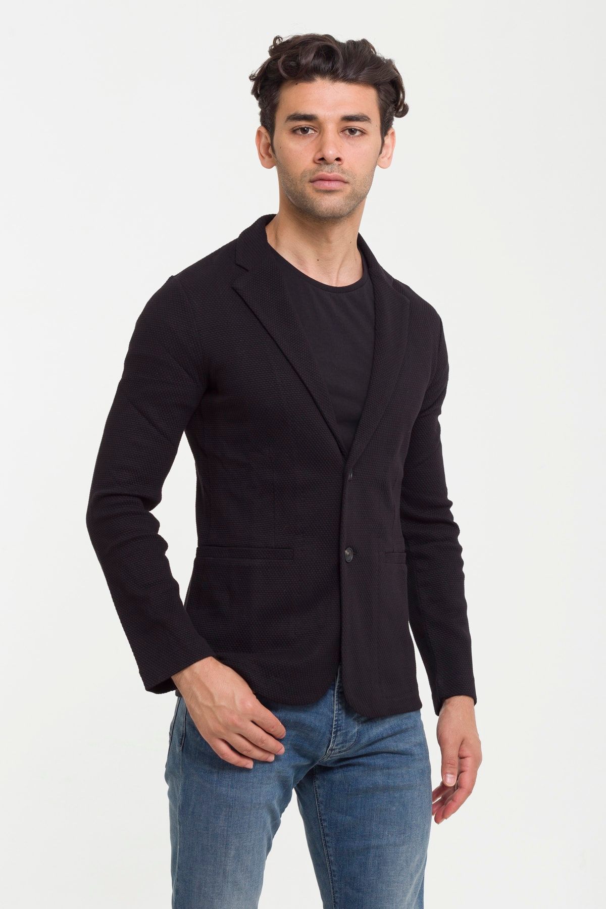 Emporio Armani Erkek Siyah Blazer Ceket