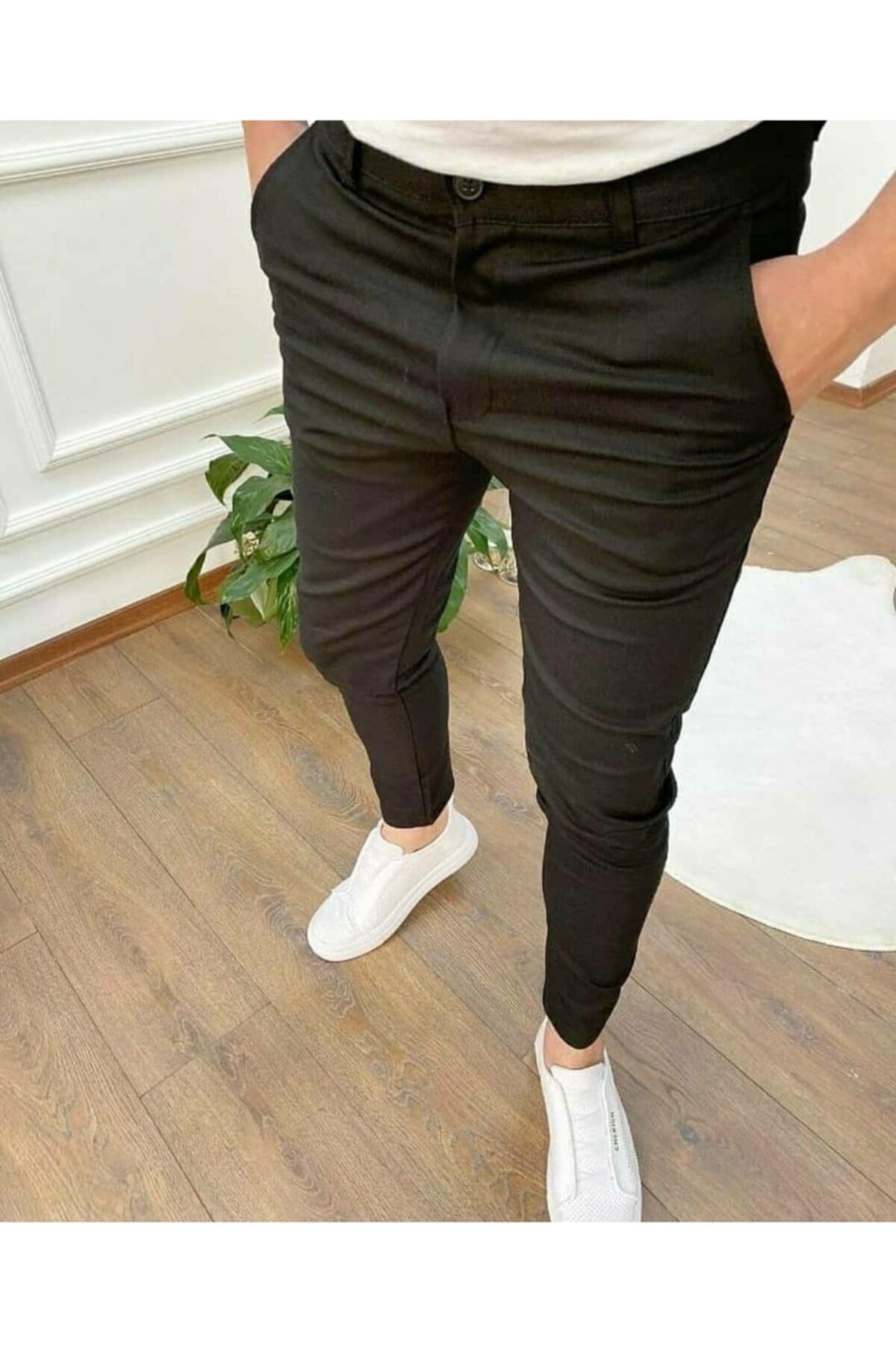 Zoom Modafe Erkek Likralı Keten Pantolon