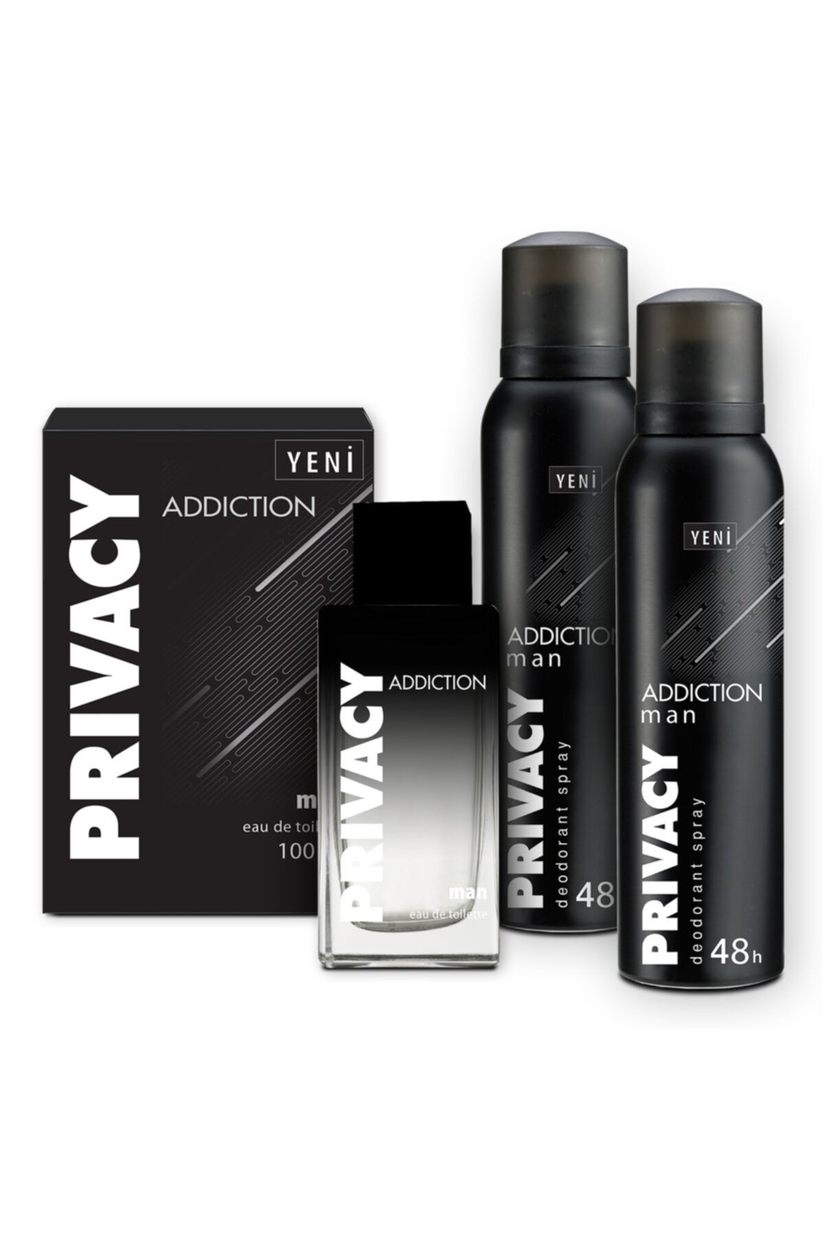 Privacy Addiction Edt 100 ml Erkek Pardüm + 2x150ml Deodorant 1742751043416