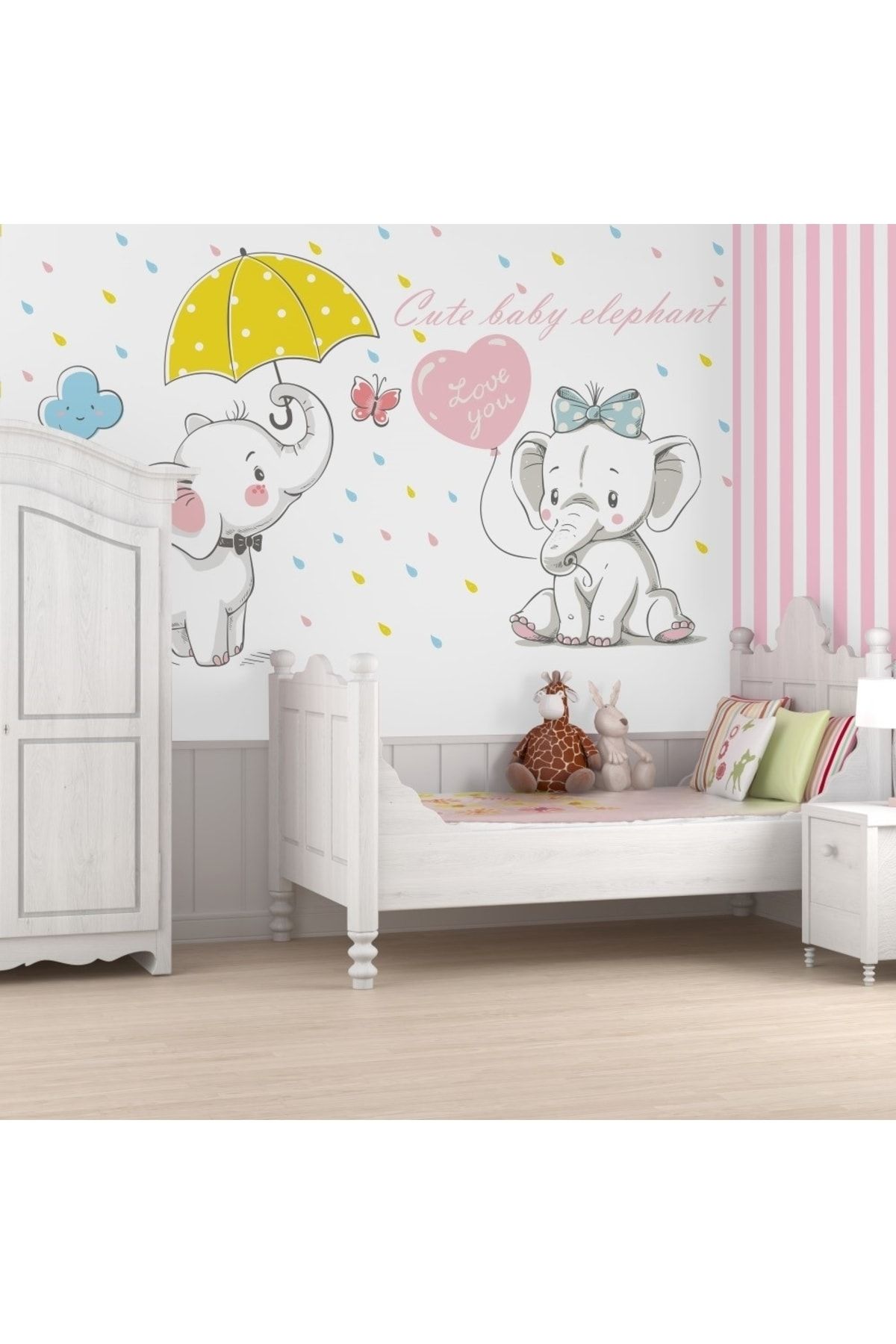 FX WallCoverings Sevimli Filler Bebek Ve Çocuk Odası Duvar Kağıdı