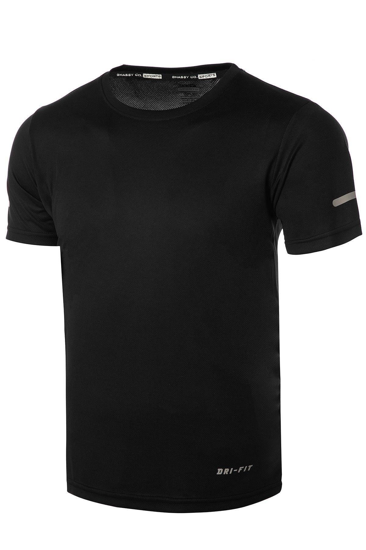 Ghassy Co Erkek Nem Emici Hızlı Kuruma Atletik Teknik Performans Spor T-shirt