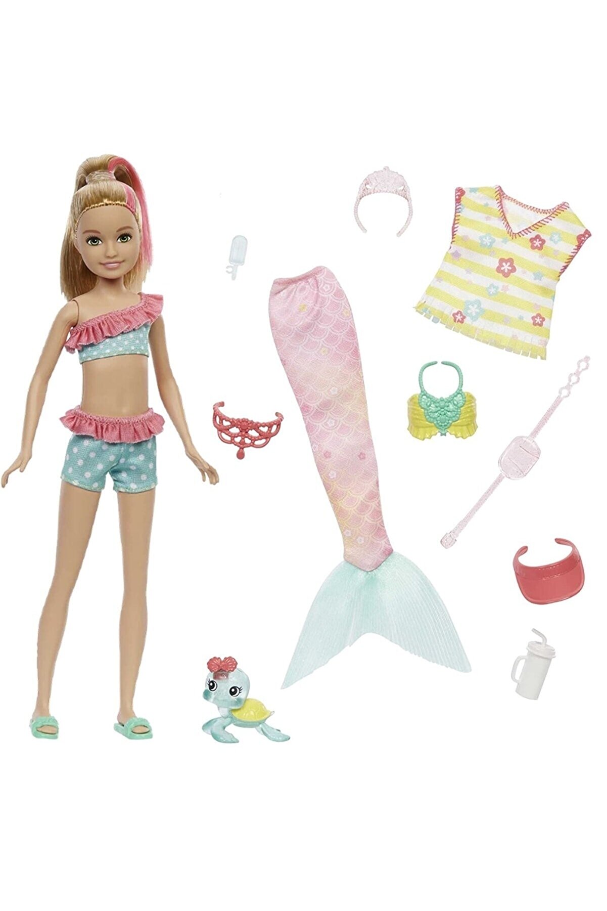 Barbie Hhg54 Nin Kız Kardeşleri Deniz Kızı Oluyor Oyun Setleri - Mermaid Po