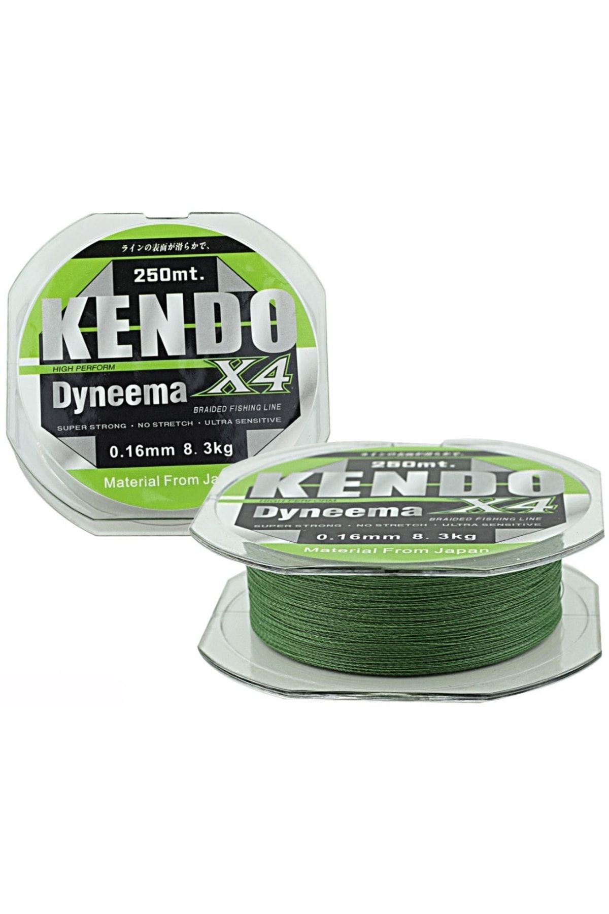 Kendo Dynema 4 Örgü 120mt (green) Ip Misina-0,06 Mm