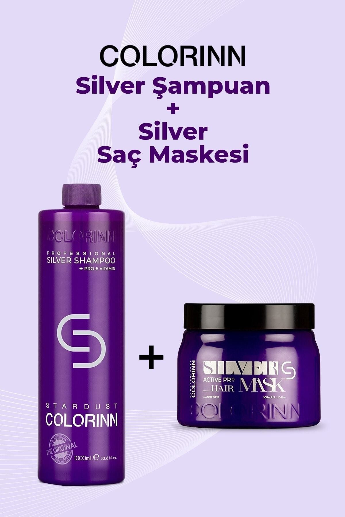 Colorinn 1000 Ml Silver Şampuan+silver Maske 500 Ml