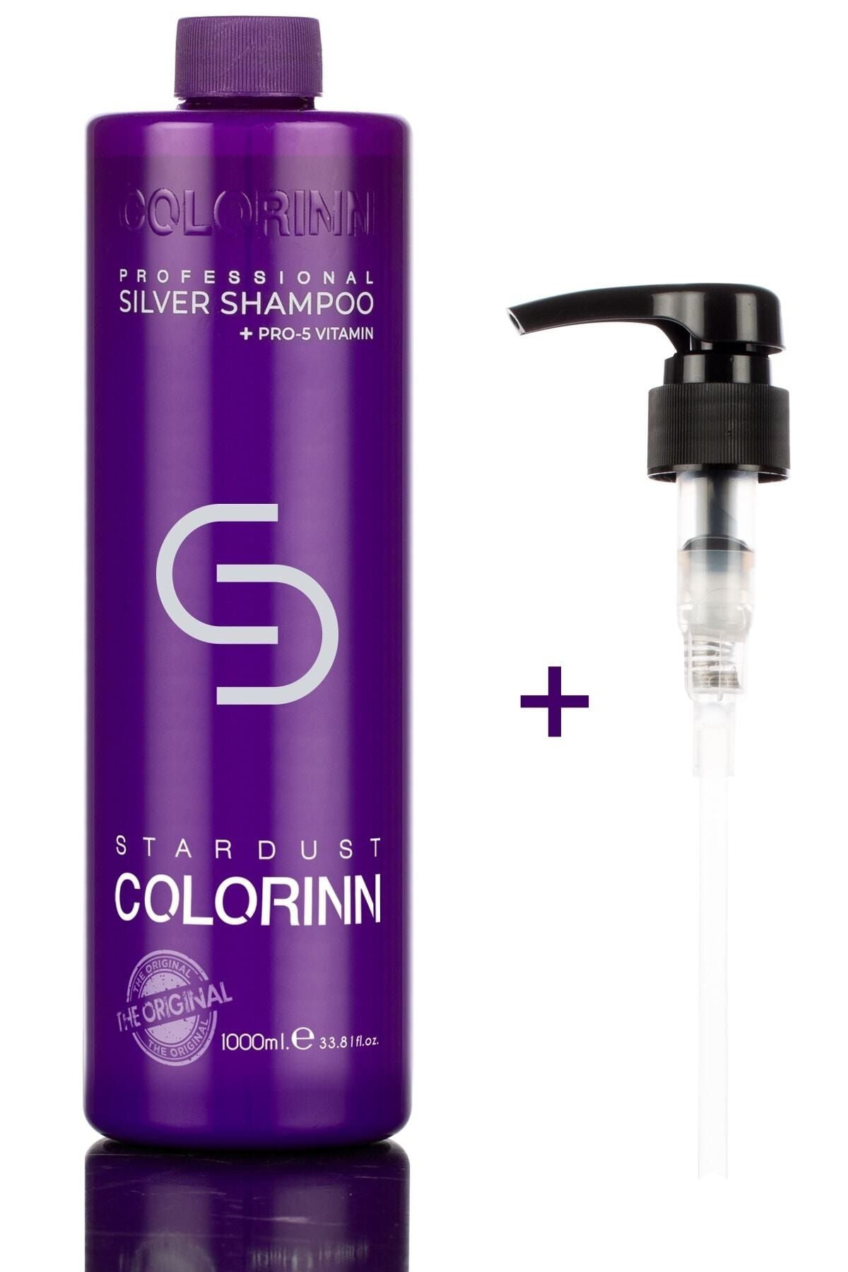 Colorinn Stardust Professional Silver Mor Şampuan 1000 ml