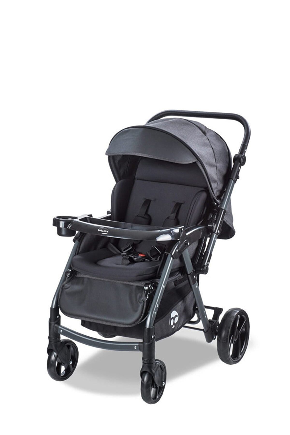 Baby Care Combo Maxi Pro Çift Yönlü Bebek Arabası Siyah
