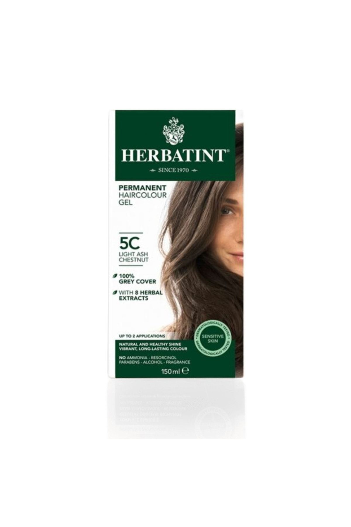 Herbatint Bitkisel Saç Boyası 5c Light Ash Chestnut Açık Küllü Kestane 150 Ml