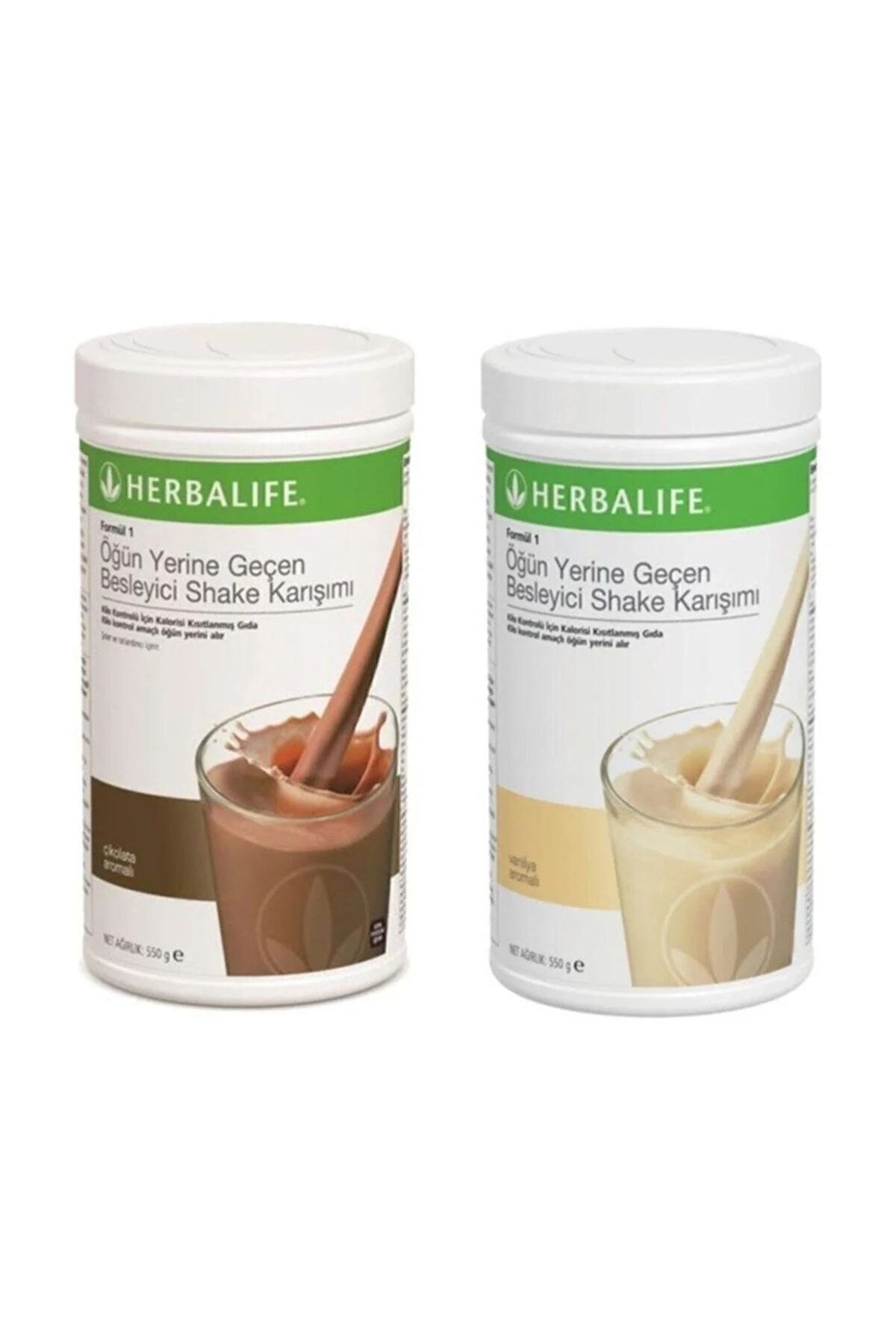 Herbalife 2'li Vanilyalı Çikolatalı Shake Kilo Kontrol Diyet Dostu