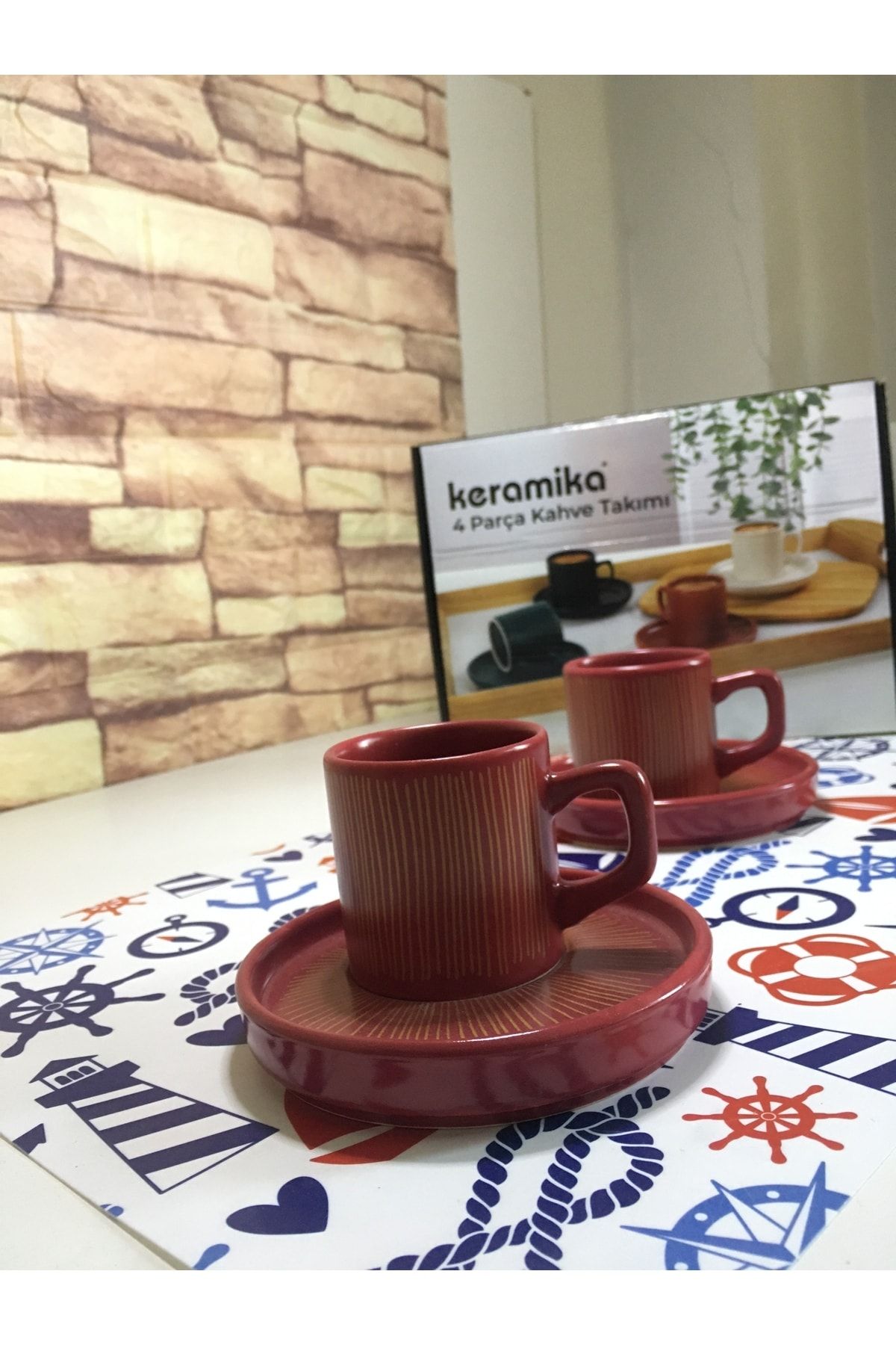 Keramika 2 Kişilik Kahve Fincanı