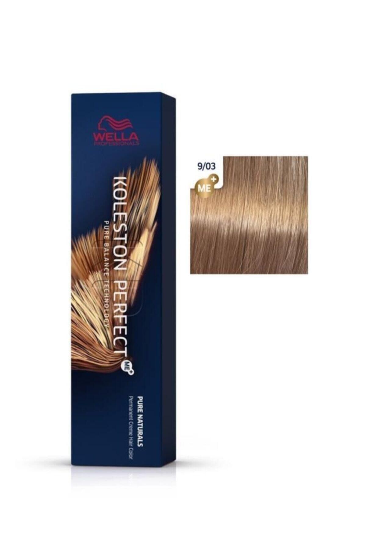 Wella Koleston Perfect +9,03 Ekstra Açık Doğal Altın Sarı Kalıcı Saç Boyası 60*ml..11156