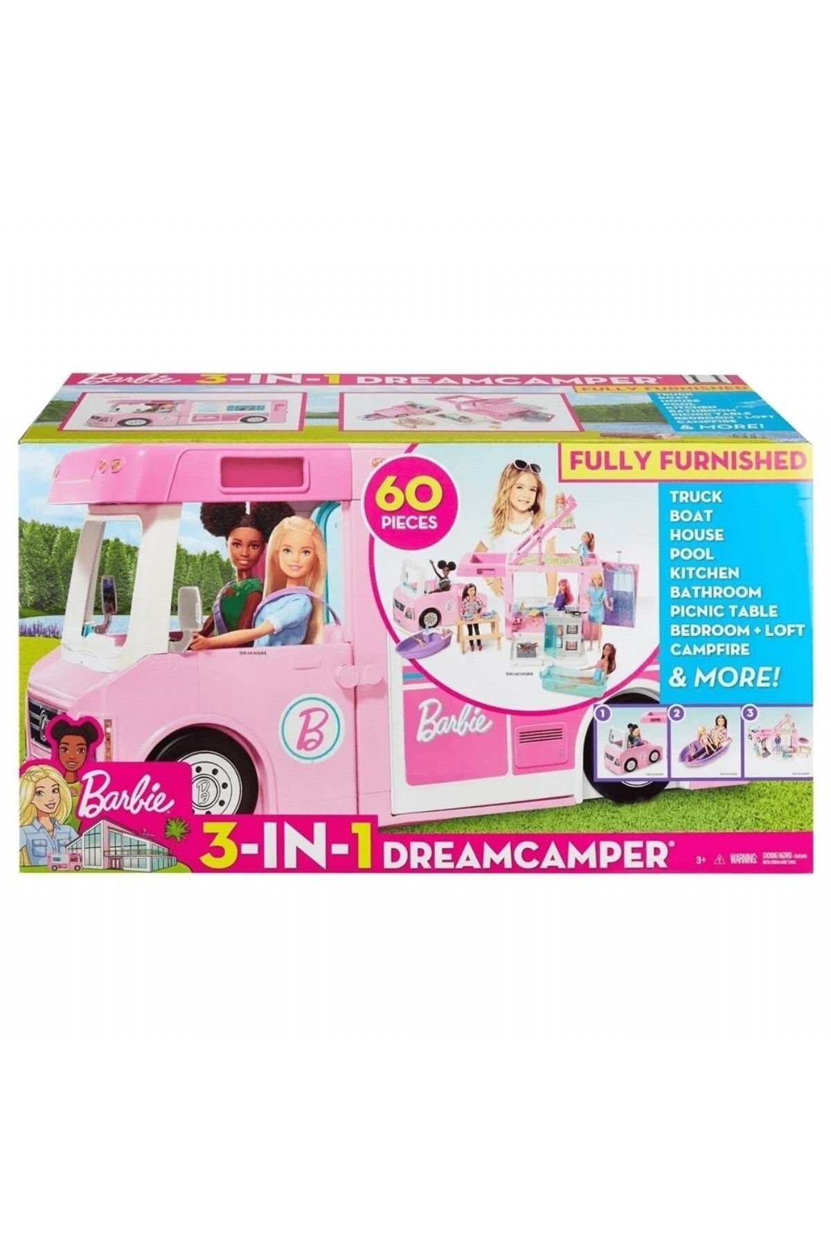 Barbie Nin Üçü Bir Arada Rüya Karavanı Ghl93 Orjinal