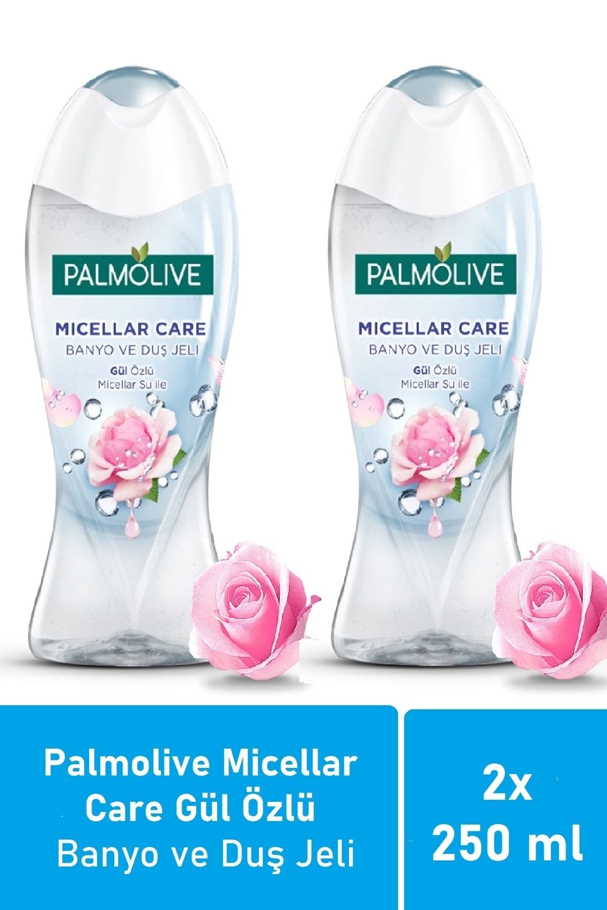 Palmolive Micellar Care Gül Özlü Banyo Ve Duş Jeli 250 Ml - 2'li Seyahat Paketi