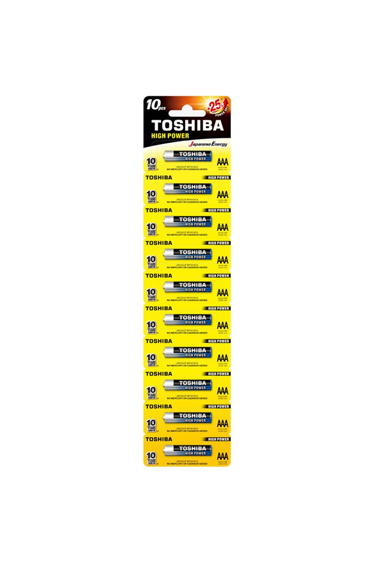 Toshiba Aa Alkalin Kalem Pil 10lu Paket Fiyat (tekli Yırtmalı)