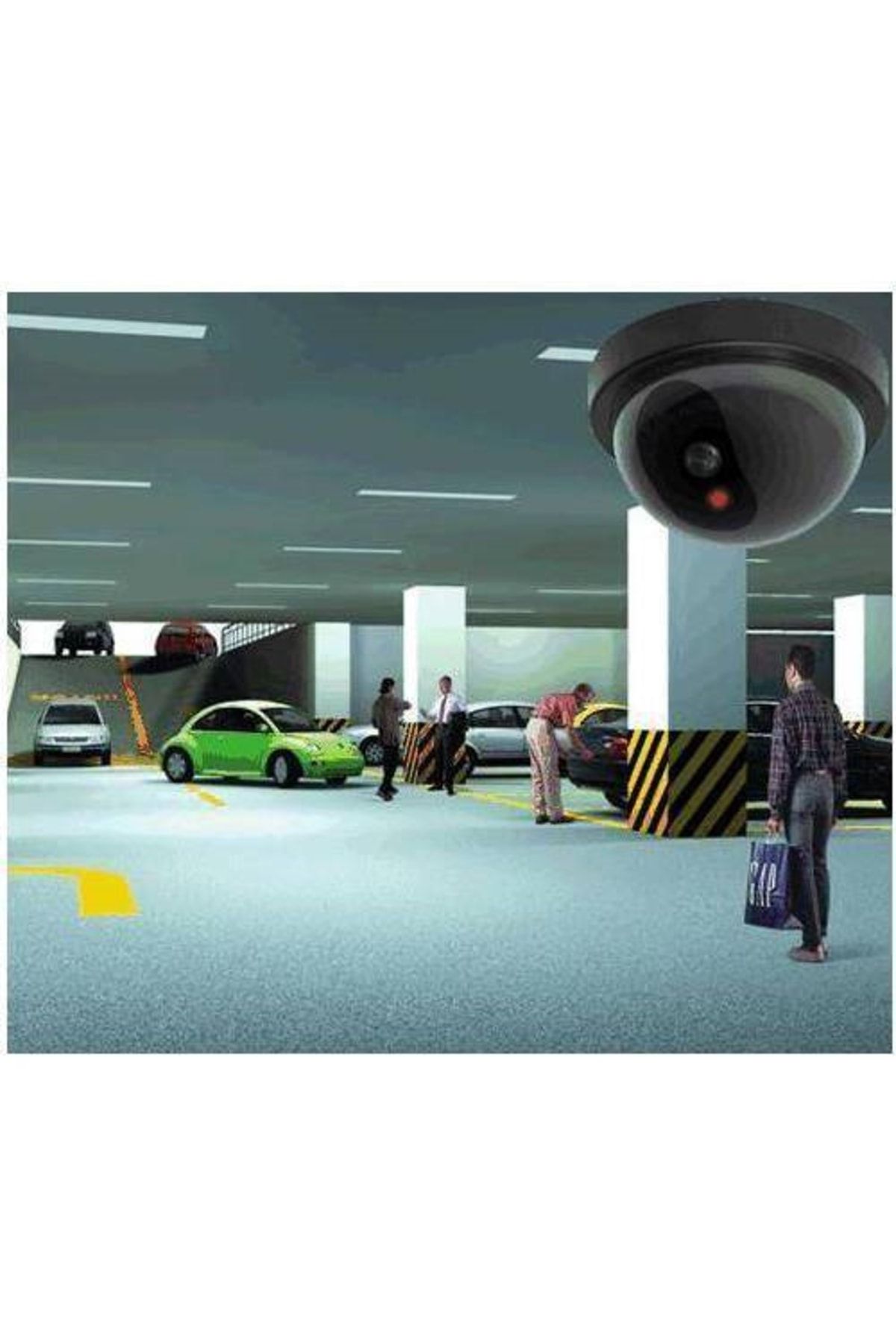 YFHOME Hırsız Önleyici Sahte Dome Güvenlik Kamerası Hareket Sensörlü