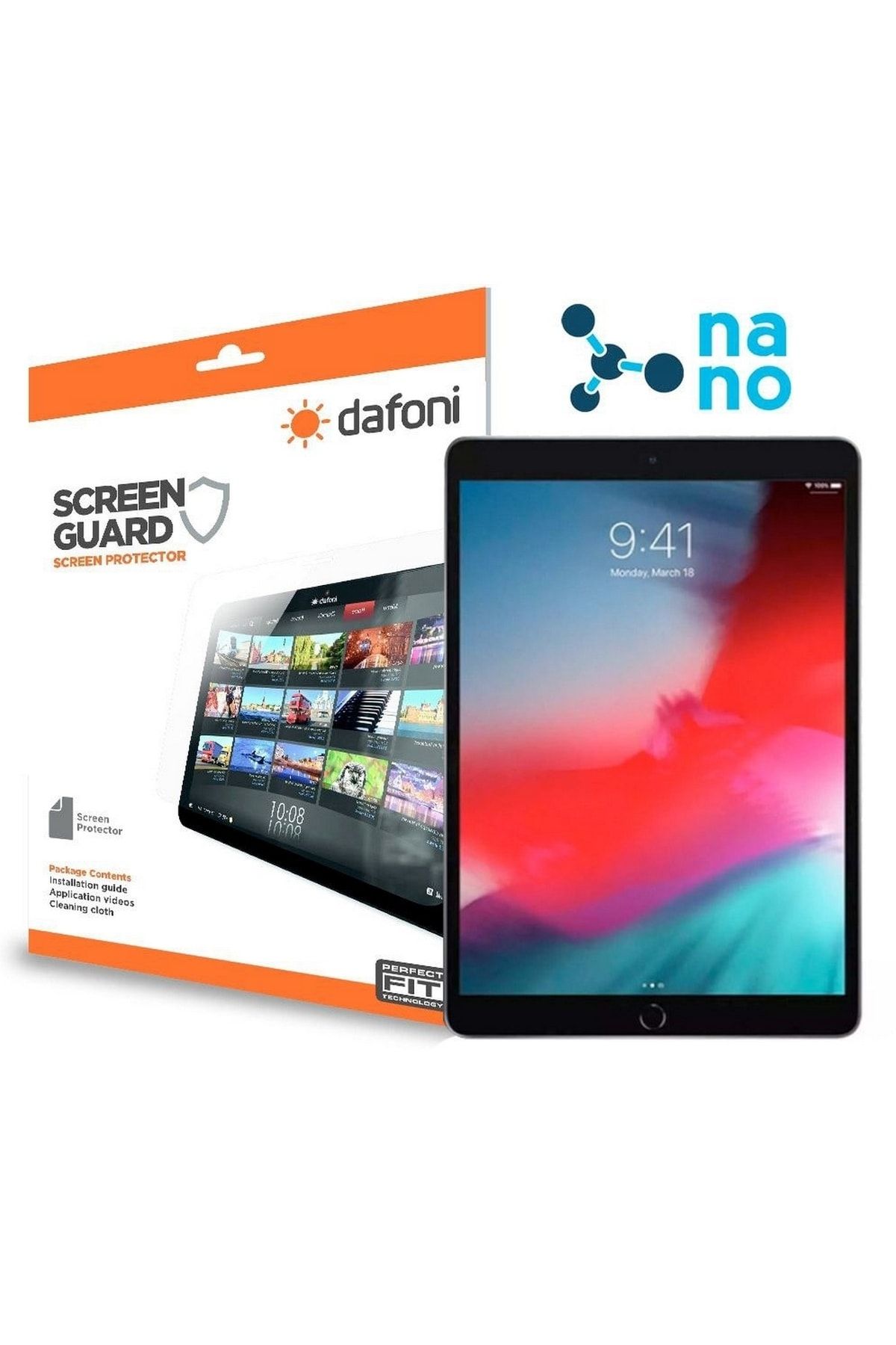 Dafoni Uyumlu Ipad Air 2019 Nano Premium Tablet Ekran Koruyucu