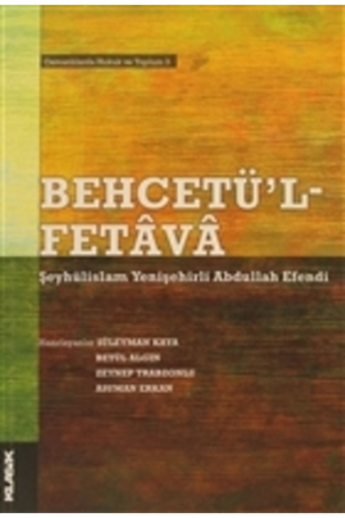 Klasik Yayınları Behcetü’l - Fetava