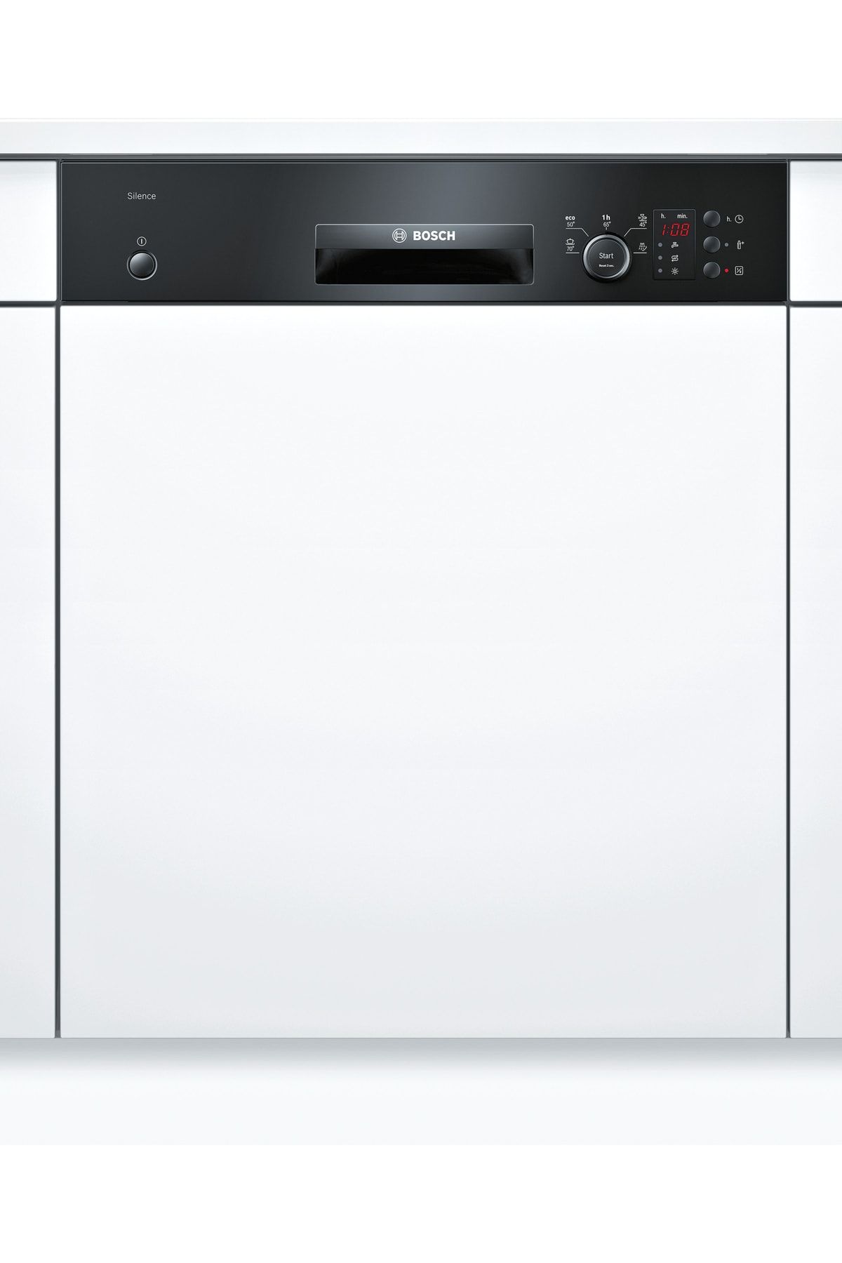 Bosch Smı25db01t 5 Programlı Siyah Yarı Ankastre Bulaşık Makinesi