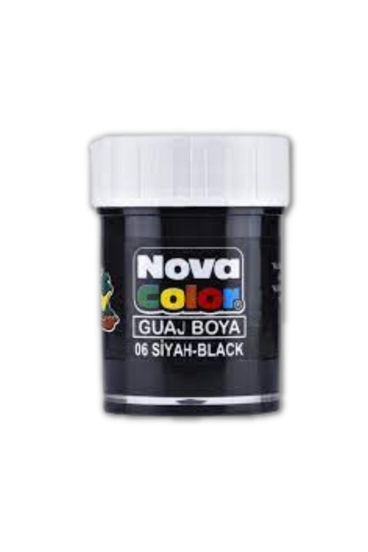 nova color Siyah Guaj Boya 25 ml 1 Adet Su Bazlı 25 ml Guaj Boya Siyah 1 Adet