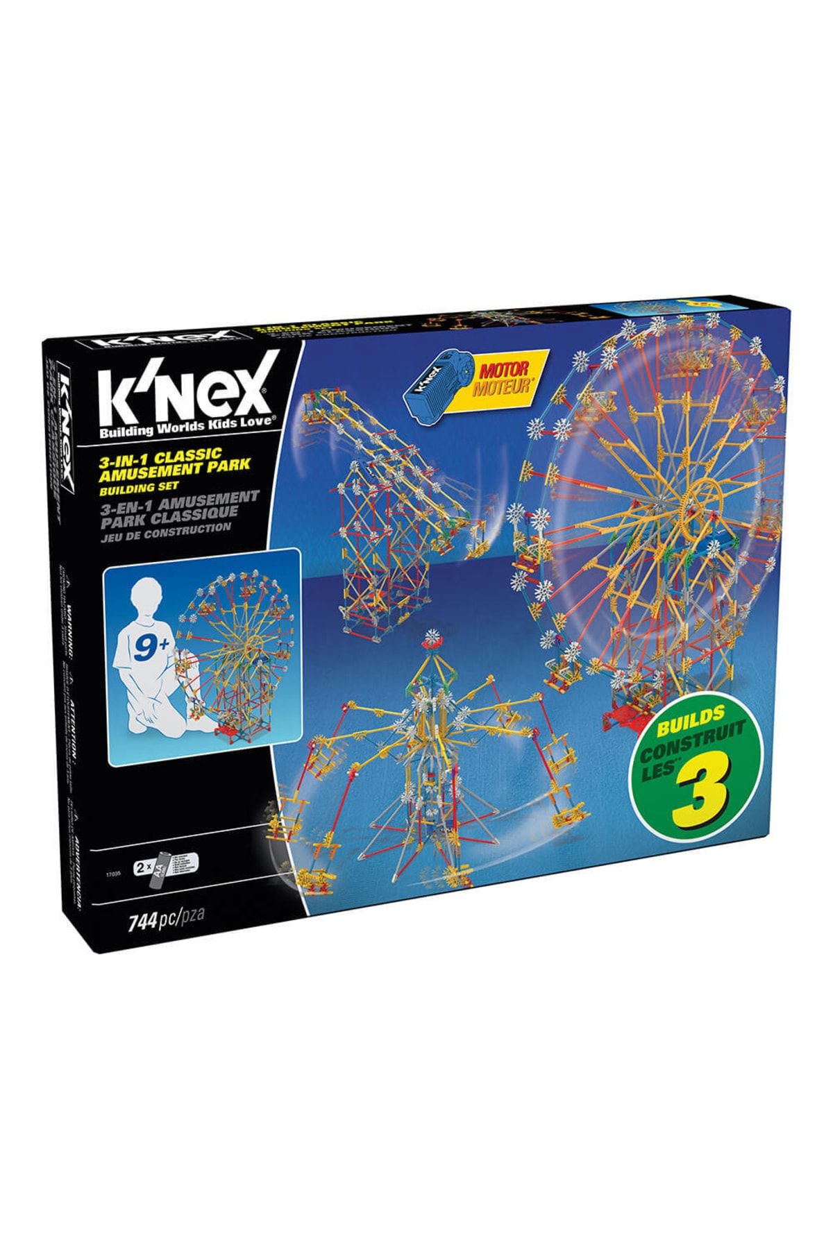 Knex K Nex 3-in-1 Klasik Lunapark Seti (motorlu) Thrill Rides 170