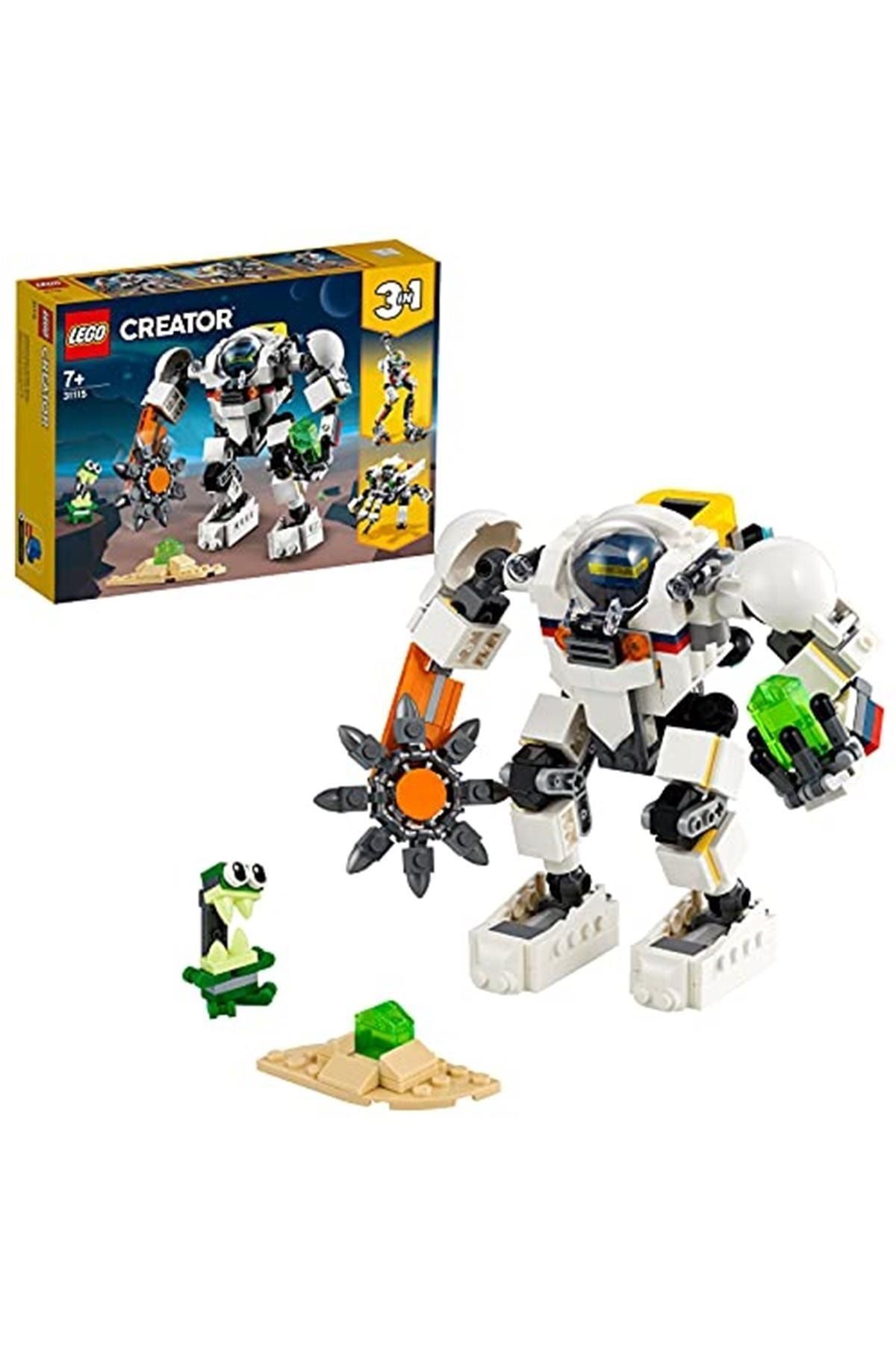 LEGO 31115 Creator 3'ü 1 Arada Uzay Maden Robotu Oyuncak Maden Robotu, Oyuncak Robot Ve Uzaylı Figür