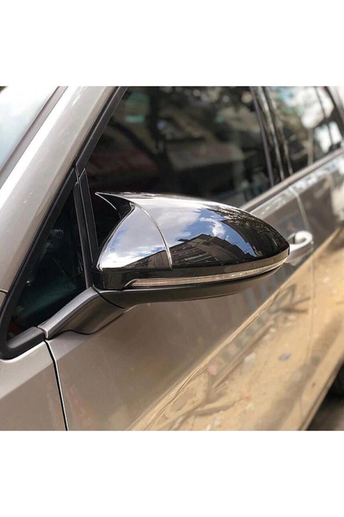 NamTuning Golf 7 Yarasa Ayna Kapağı 7,5 Batman Ayna Parlak Siyah