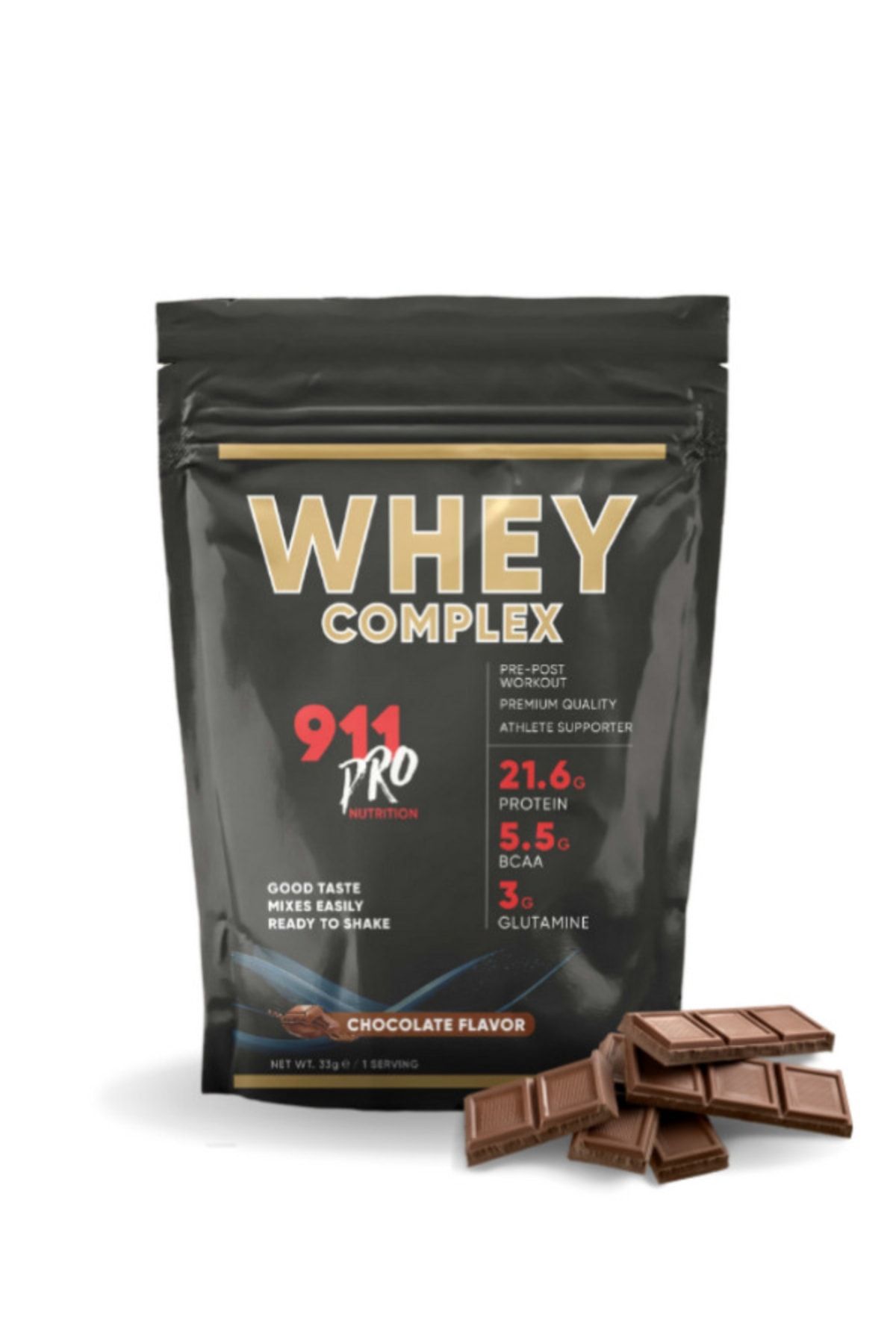 911 Pro Nutrition Whey Complex Protein Tozu Çikolata Aromalı 33gr