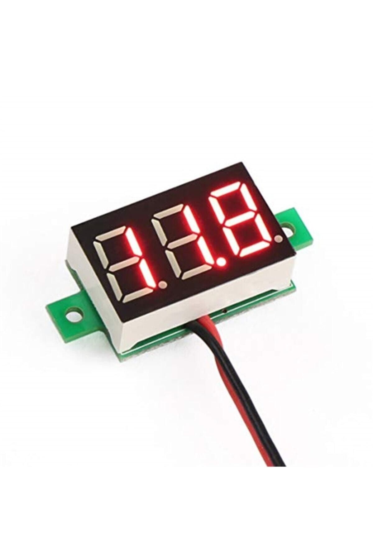 morlalem Mini Dc Voltmetre 0-99v Kırmızı Led Dc Dijital Solar Tübitak Meb Projelere Uygun