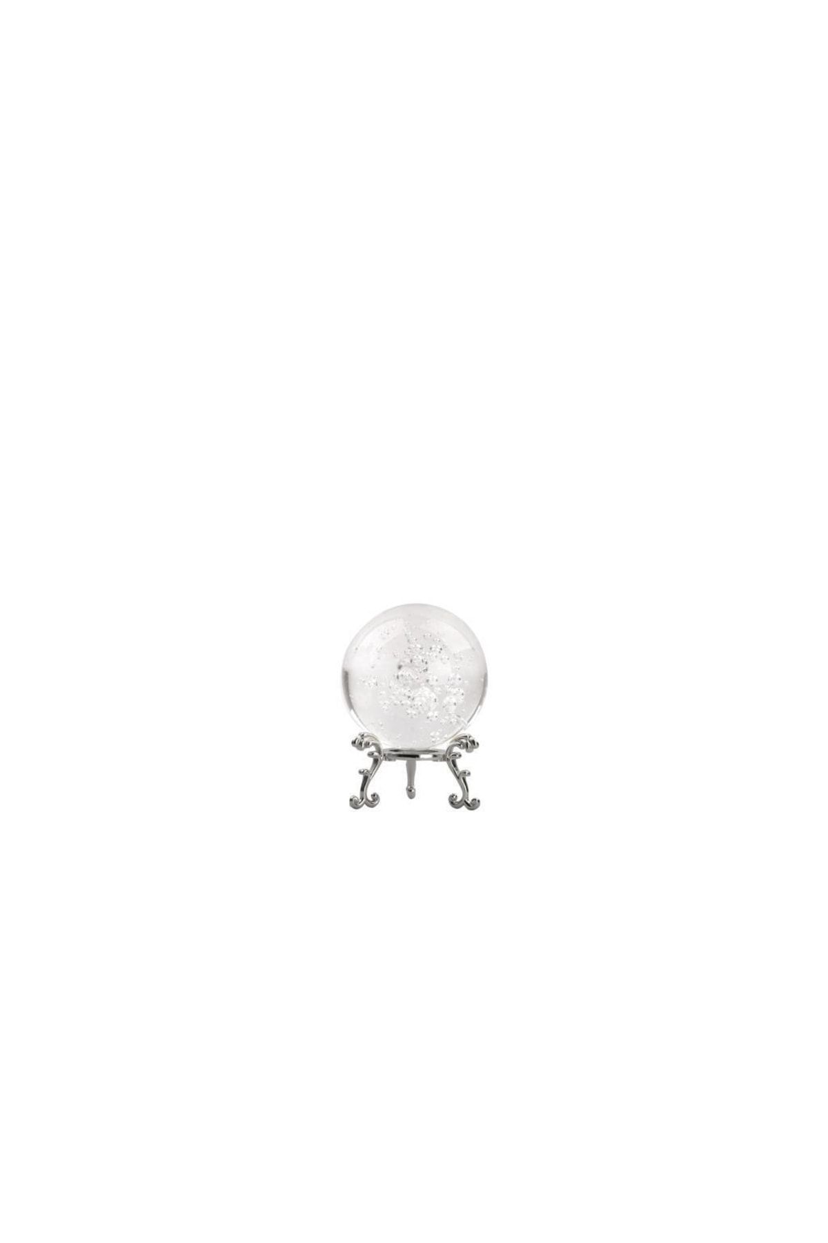 AROW Gümüş Baloncuklu Küre 8x6cm