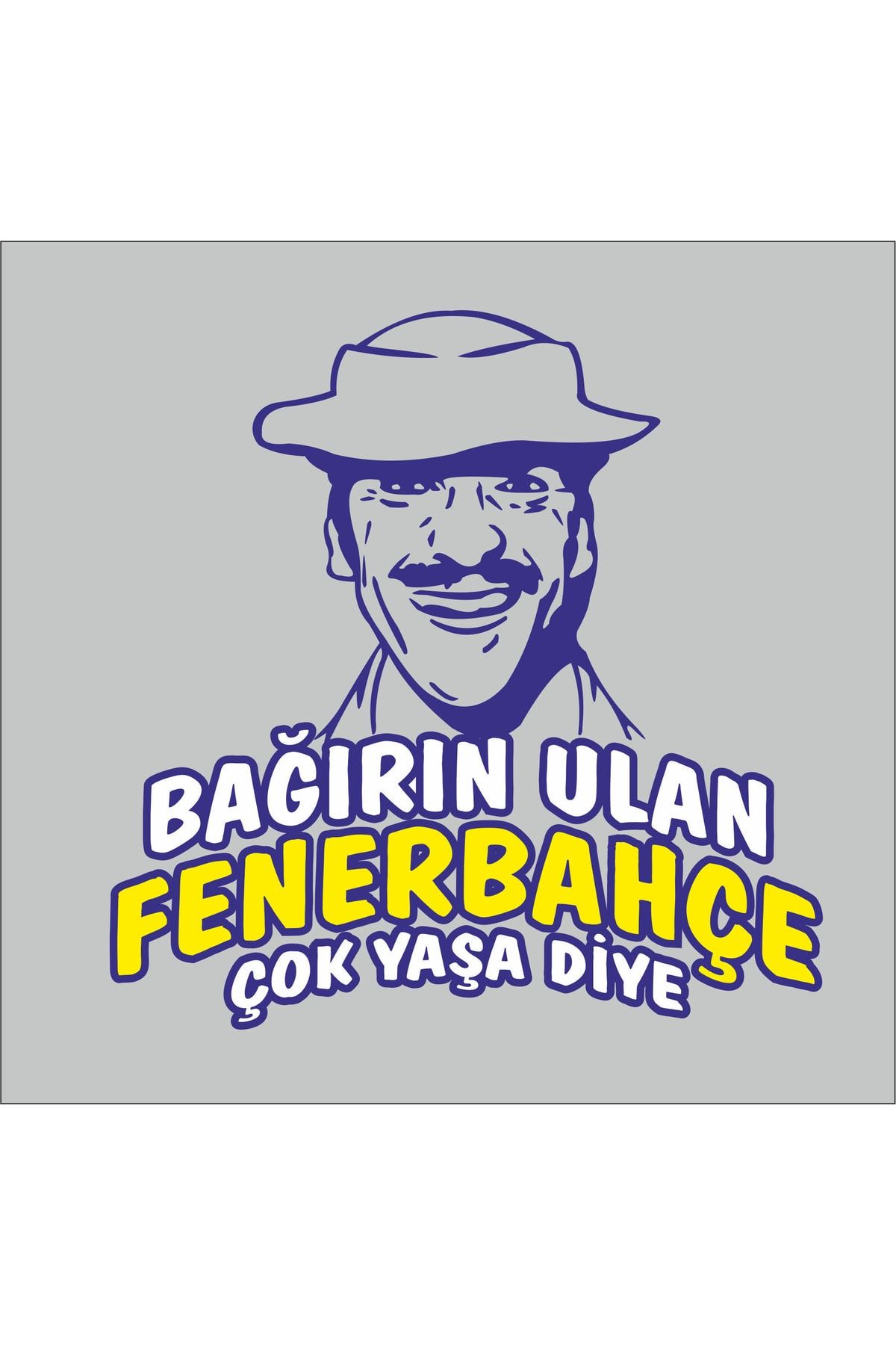 Oto Sticker Turis Ömer Fenerbahçe Stickeri Zeminsiz. Bağırın Oto Etiket