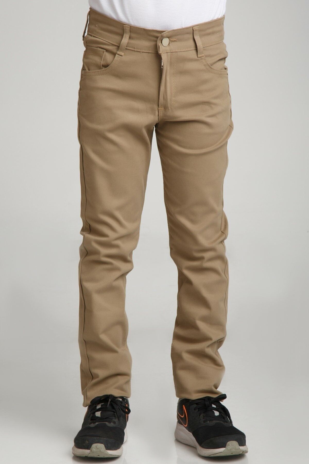FATELLA Unısex Spor Model Camel Canvas Pantolon