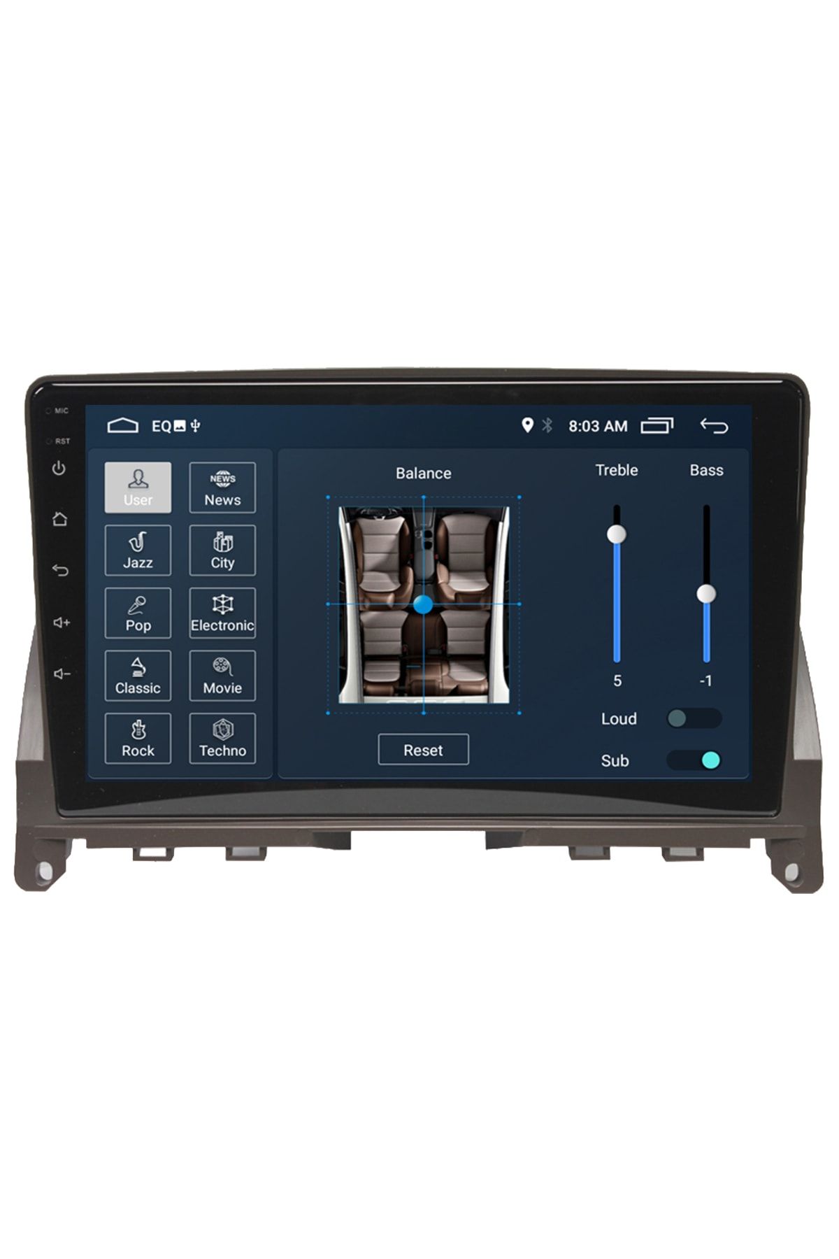 MYWAYY Mercedes C Class C180-c200 Android Carplay Navigasyon Multimedya Ekran Teyp 2gb Ram + 32gb Hdd