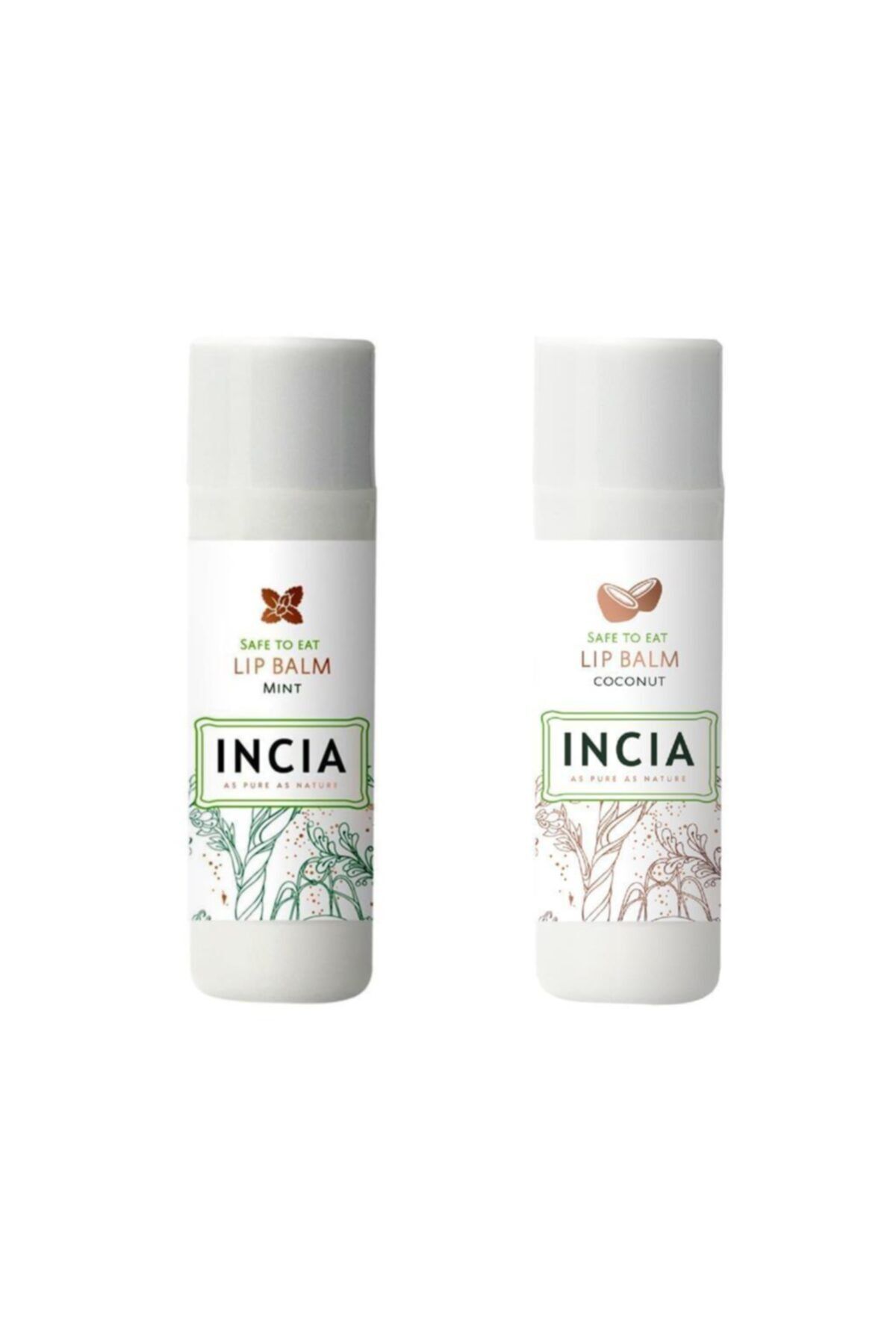 INCIA Lip Balm Cinnamon 6 Gr 1 Adet - Mint 1 Adet 1 Alana 1 Bedava