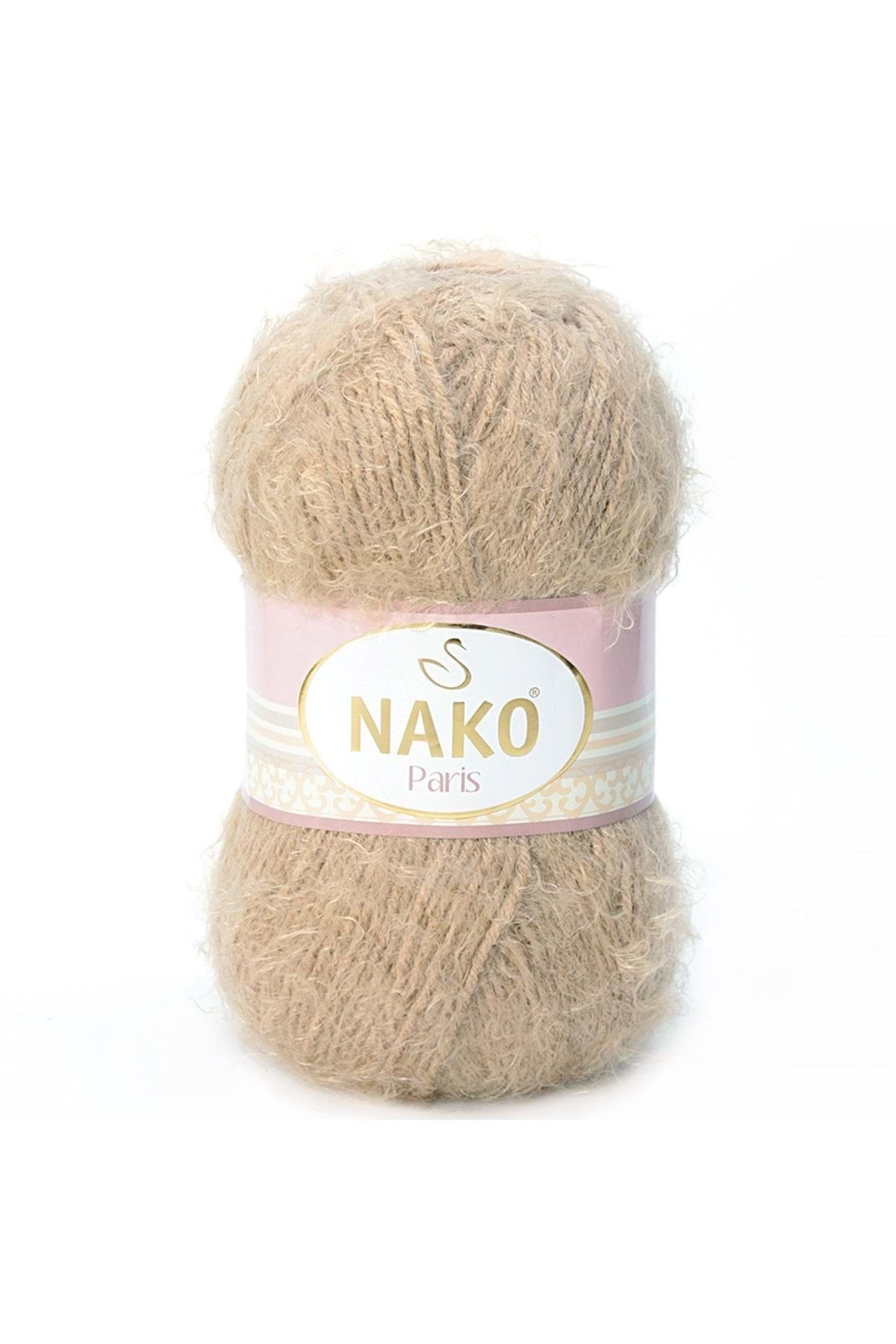 Nako PARİS -11237- Yumuşak Kürklü El Örgü Ipi Yünü -Kaşıntı Yapmaz (TEK YUMAK)