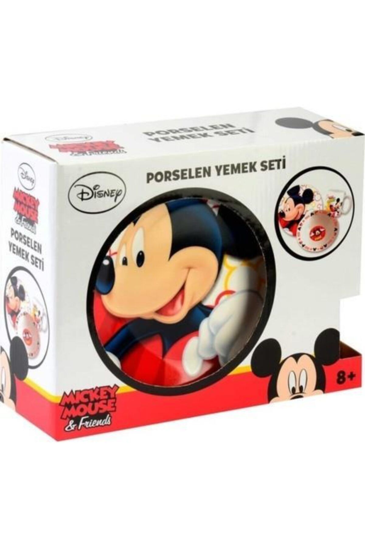 Mickey Mouse Disney Lisanslı Mickey Mouse 3 Lü Yemek Seti - Mickey Mouse Beslenme Seti