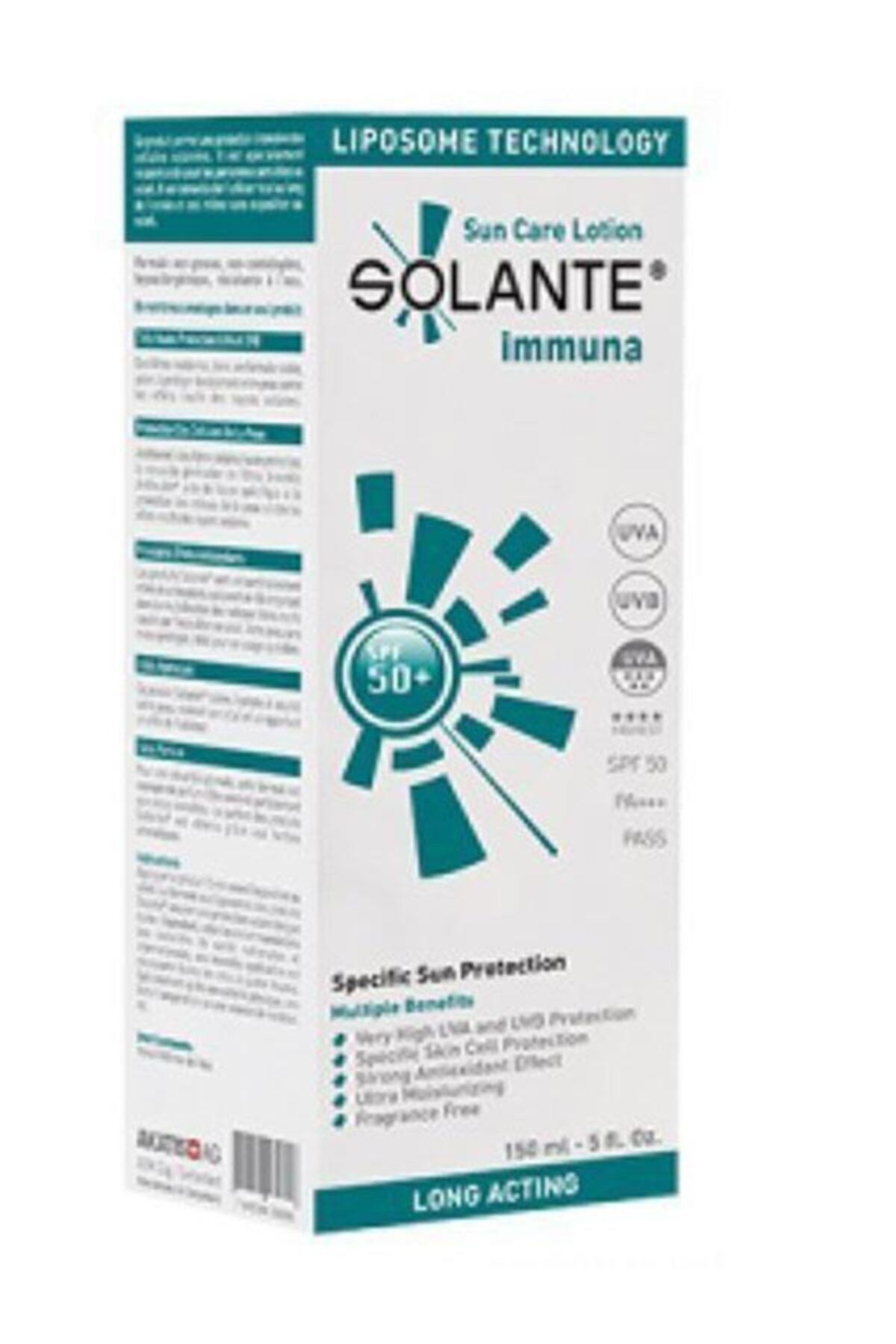 Solante Immuna Spf50+ Güneş Koruyucu Losyon 150ml | Yaşlanma Karşıtı Bakım