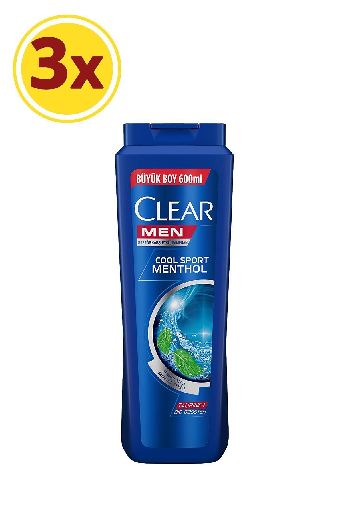 Clear Men Cool Sport Menthol Erkek Şampuan 600 ml X3