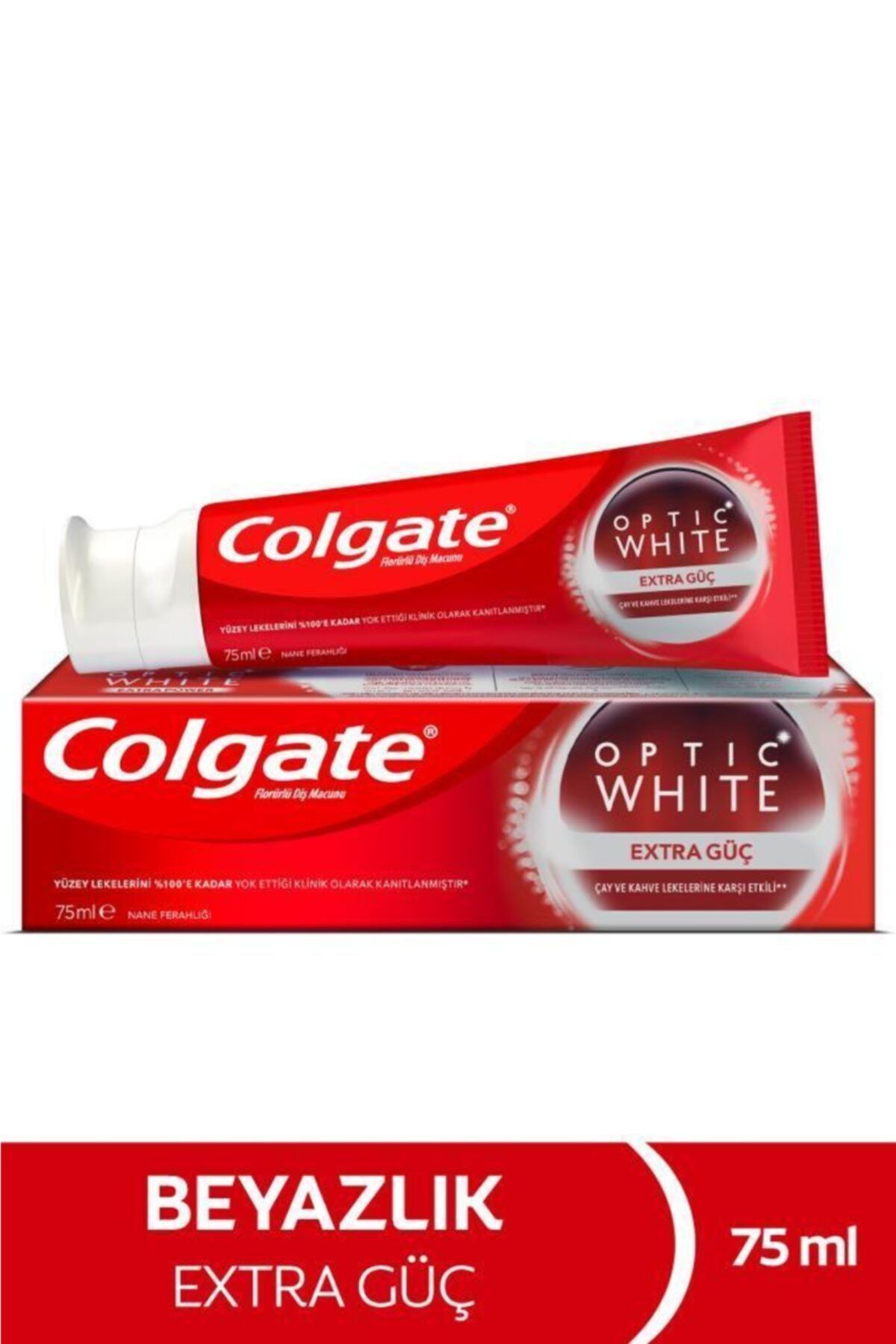 Colgate Optic White Extra Güç Çay Ve Kahve Lekelerine Karşı Etkili Beyazlatıcı Diş Macunu 75 ml