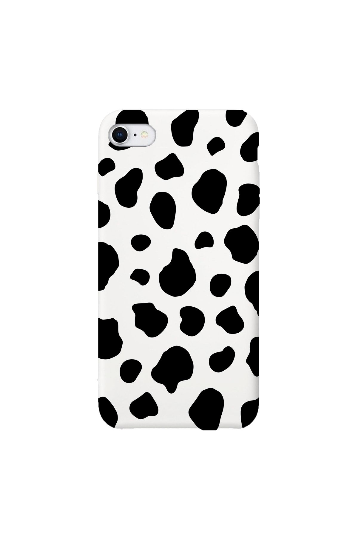 shoptocase Iphone 7 Beyaz Lansman Dalmaçyalı Desenli Telefon Kılıfı