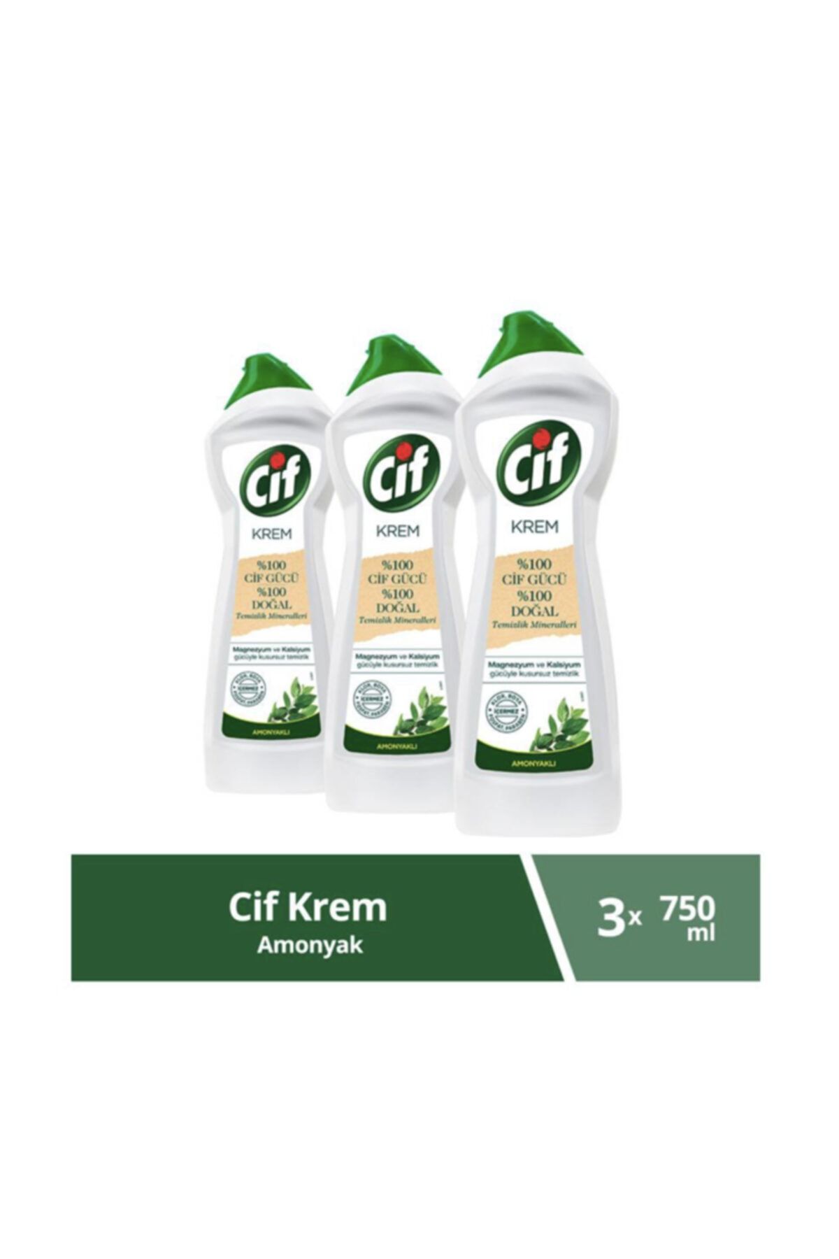 Cif Krem Amonyak 750 ml X 3 Adet