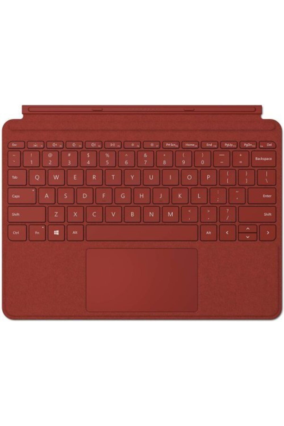 Microsoft Surface Pro Tipi Kapak–ingilizce Klavye-aydınlatmalı–model: Ffq-00101-poppy Kırmızısı