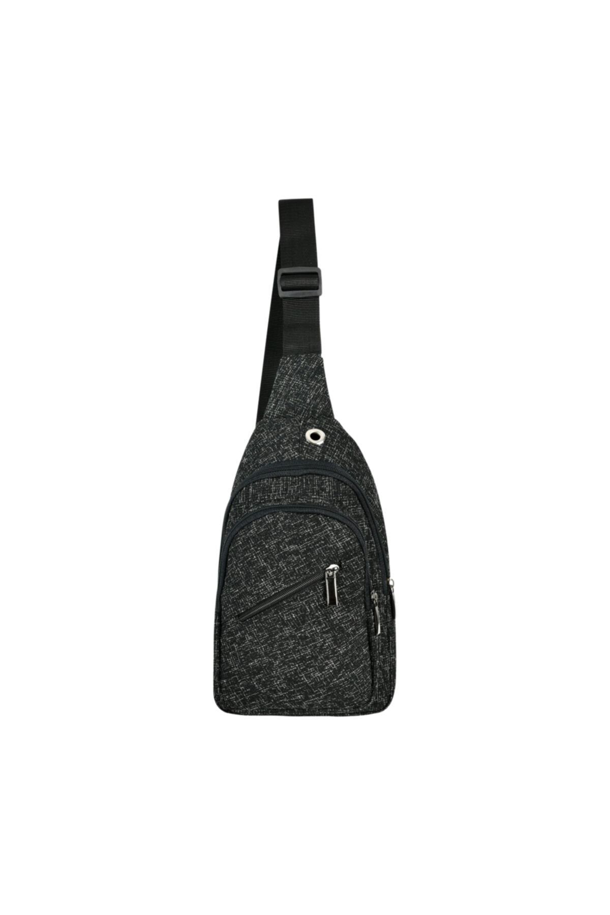 Roxy Kanvas Body Bag Su Geçirmez Kulaklık Çıkışlı Çapraz Çanta 0026