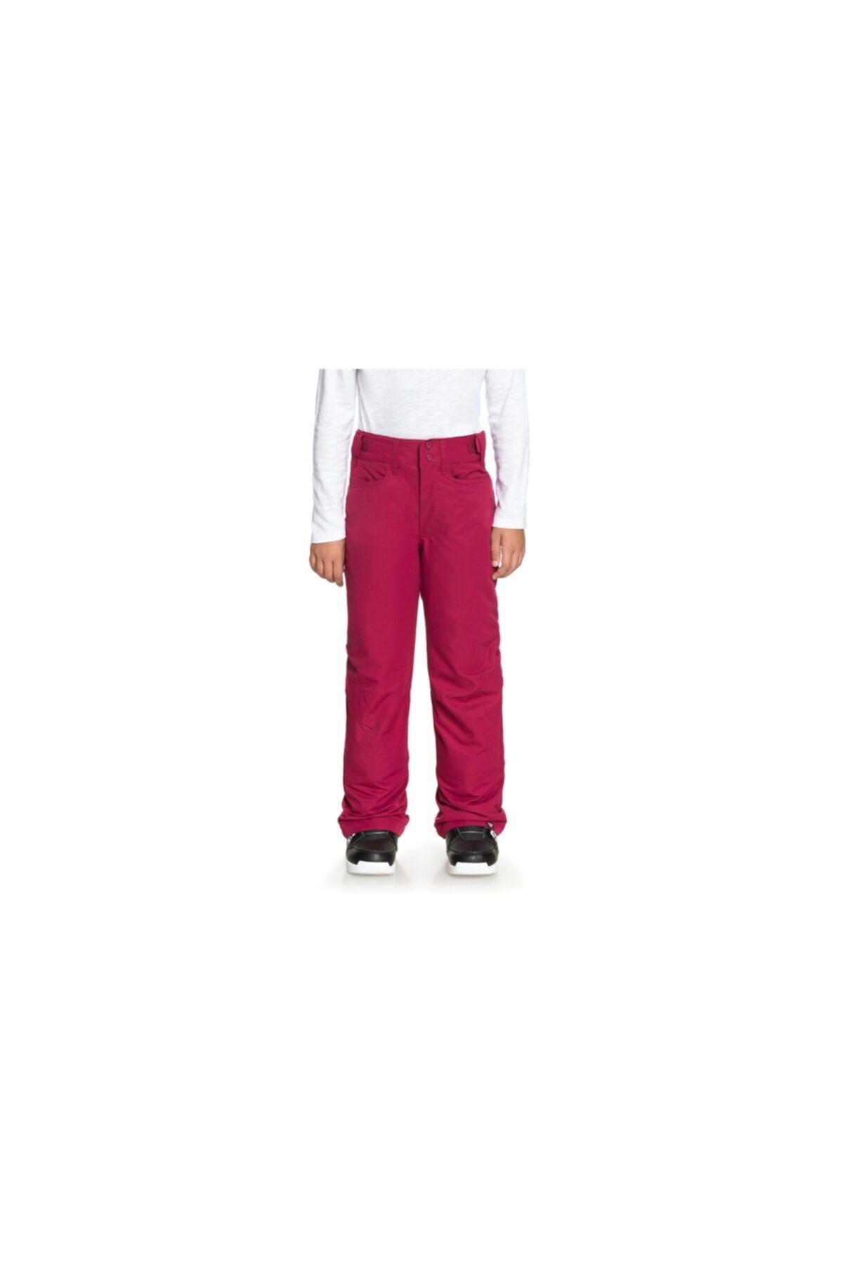 Roxy Unisex Çocuk Kırmızı Backyard Snowboard Pantolonu