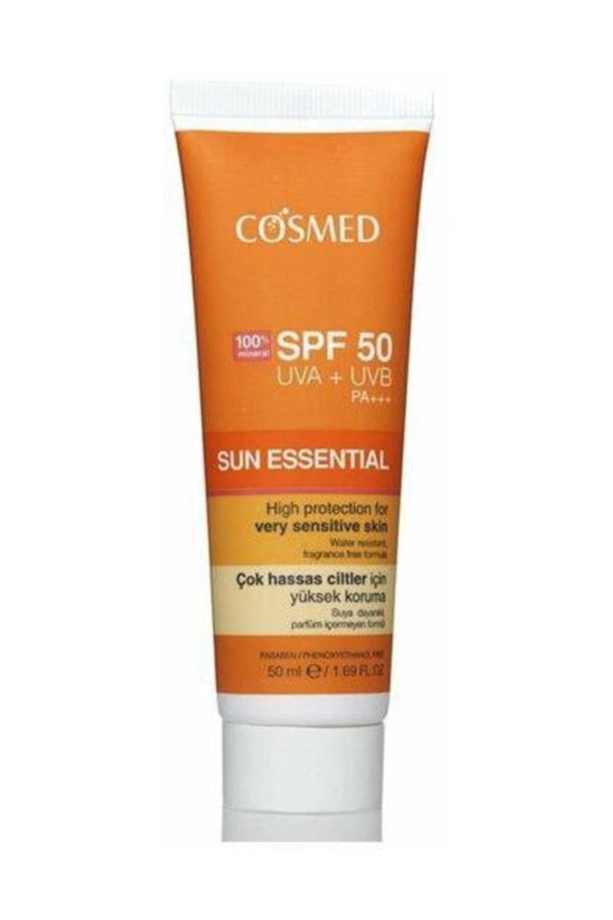 COSMED Sun Essential Tüm Cilt Tipleri Için Güneş Kremi Spf50+ 50 Ml