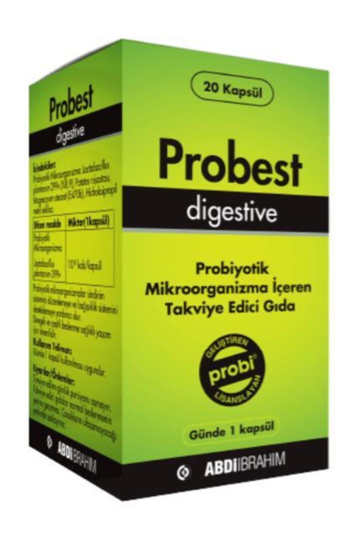 Probest Digestive Probiyotik 20 Kapsül