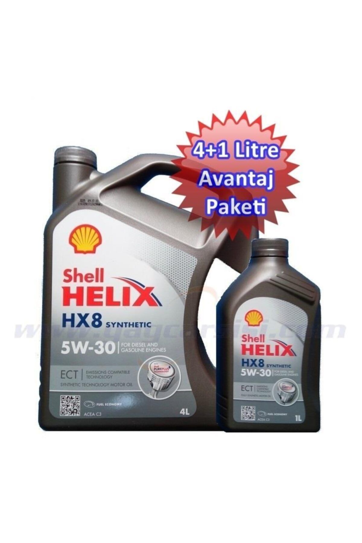 Shell Helix Hx8 Synthetic Ect 5w30 C3 5 Litre Dpf Partikül Onaylı